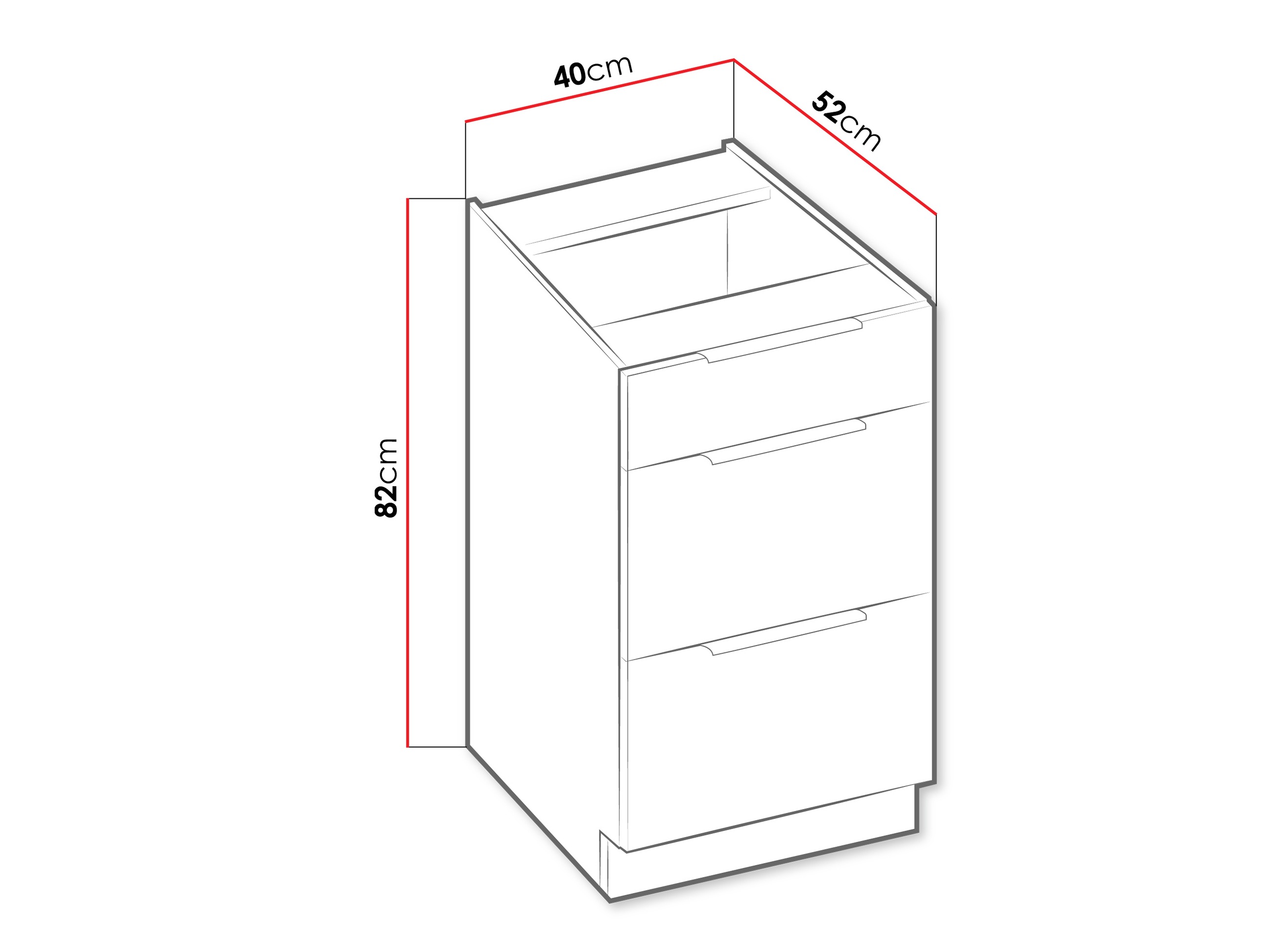 Dulap modular cu sertare Sole 115