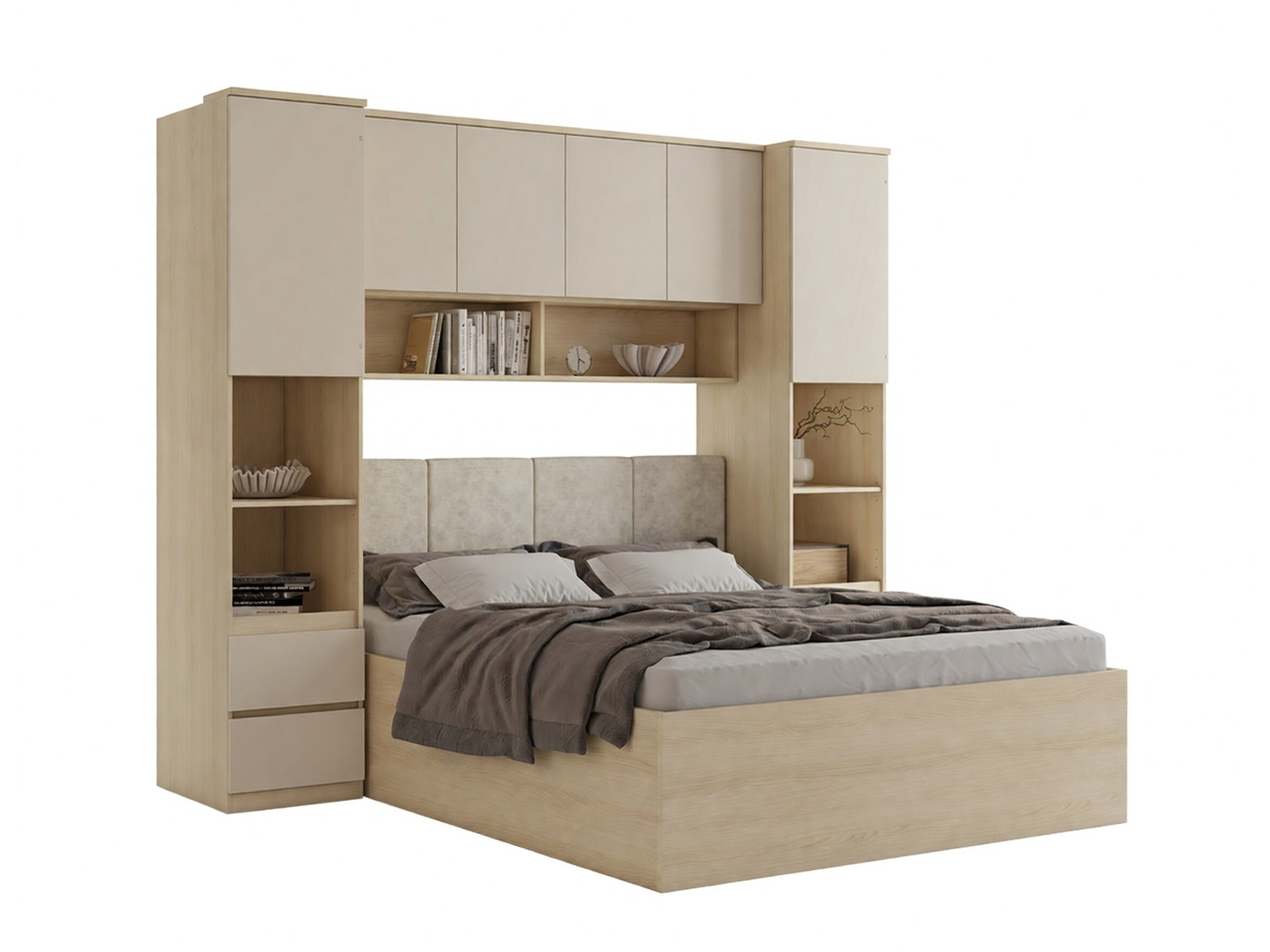 Set dormitor Nolcala 126 (Stejar + Bej)