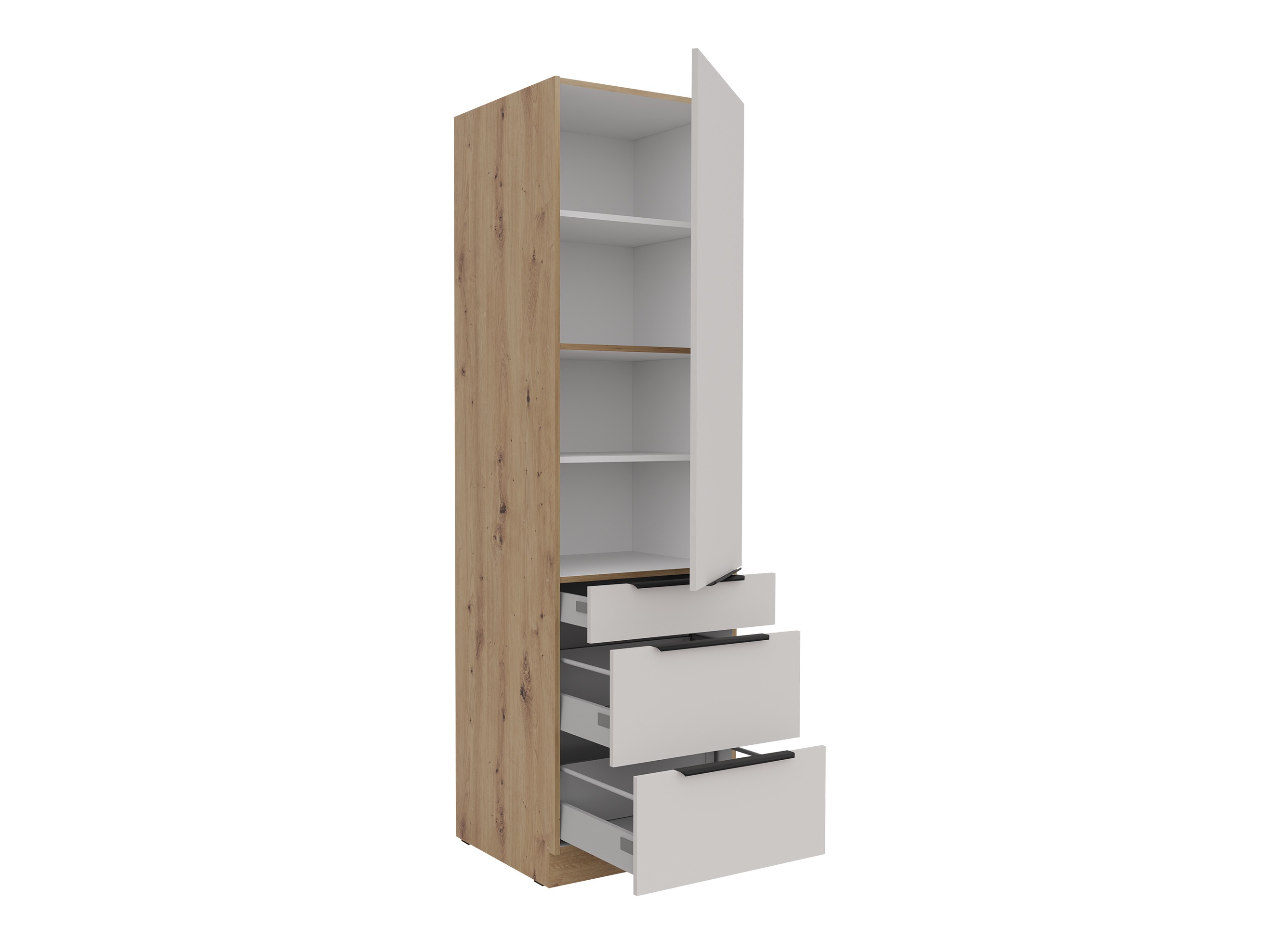 Dulap modular cu sertar și uși Sole 132