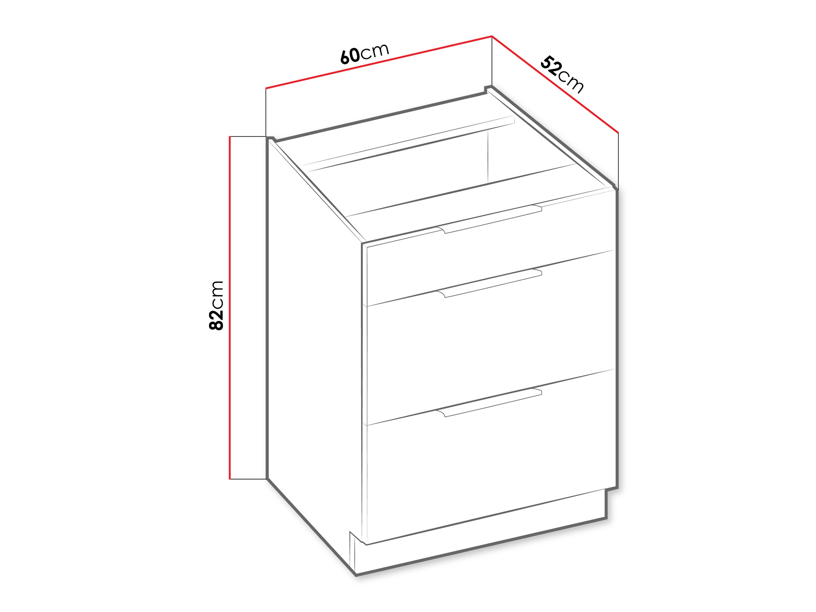 Dulap modular cu sertare Sole 126
