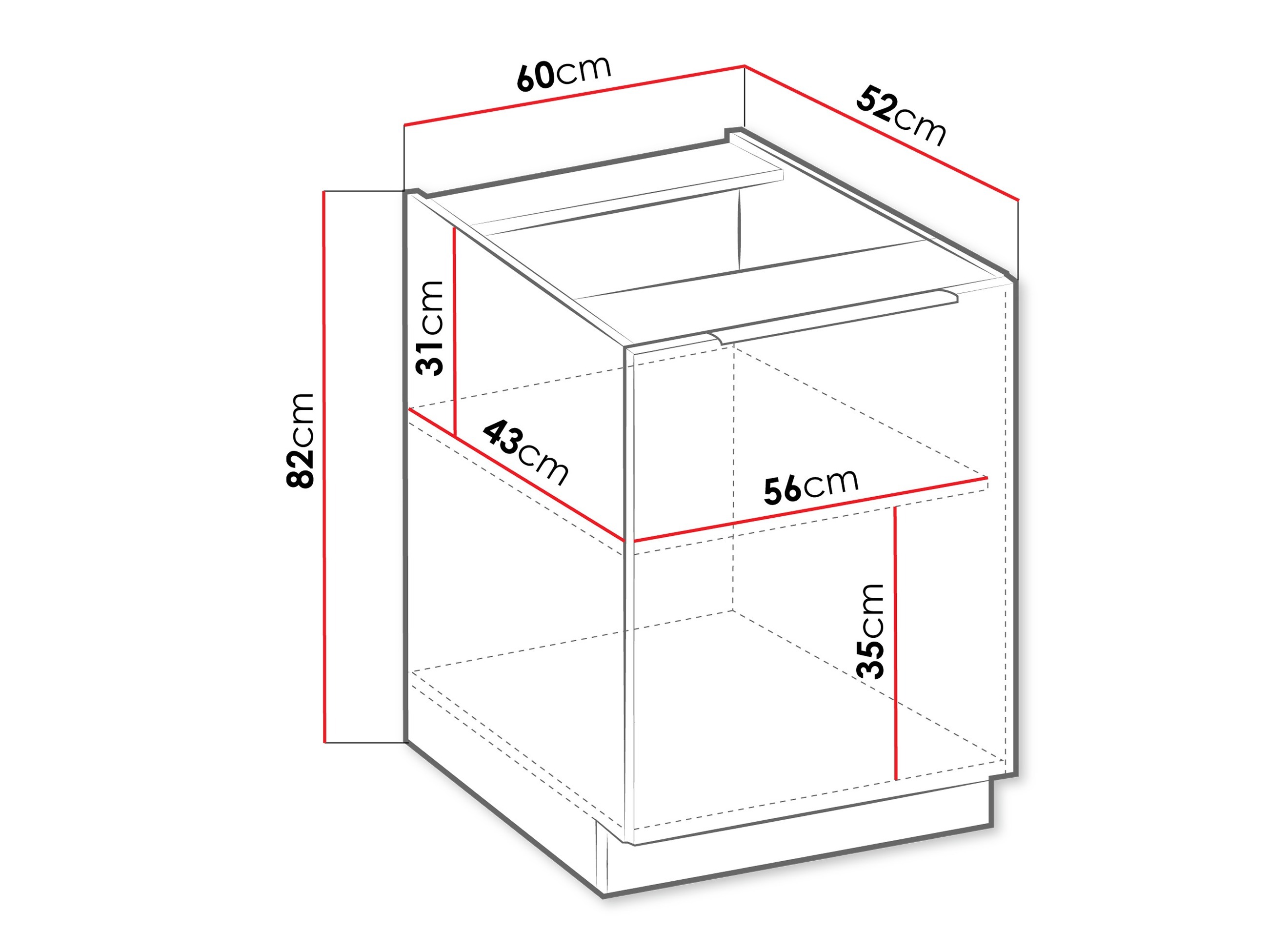 Dulap modular cu uși Sole 125