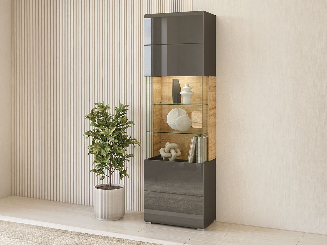 Raft Torsone 103 (Antracit + Gloss antracit + Stejar Grandson)