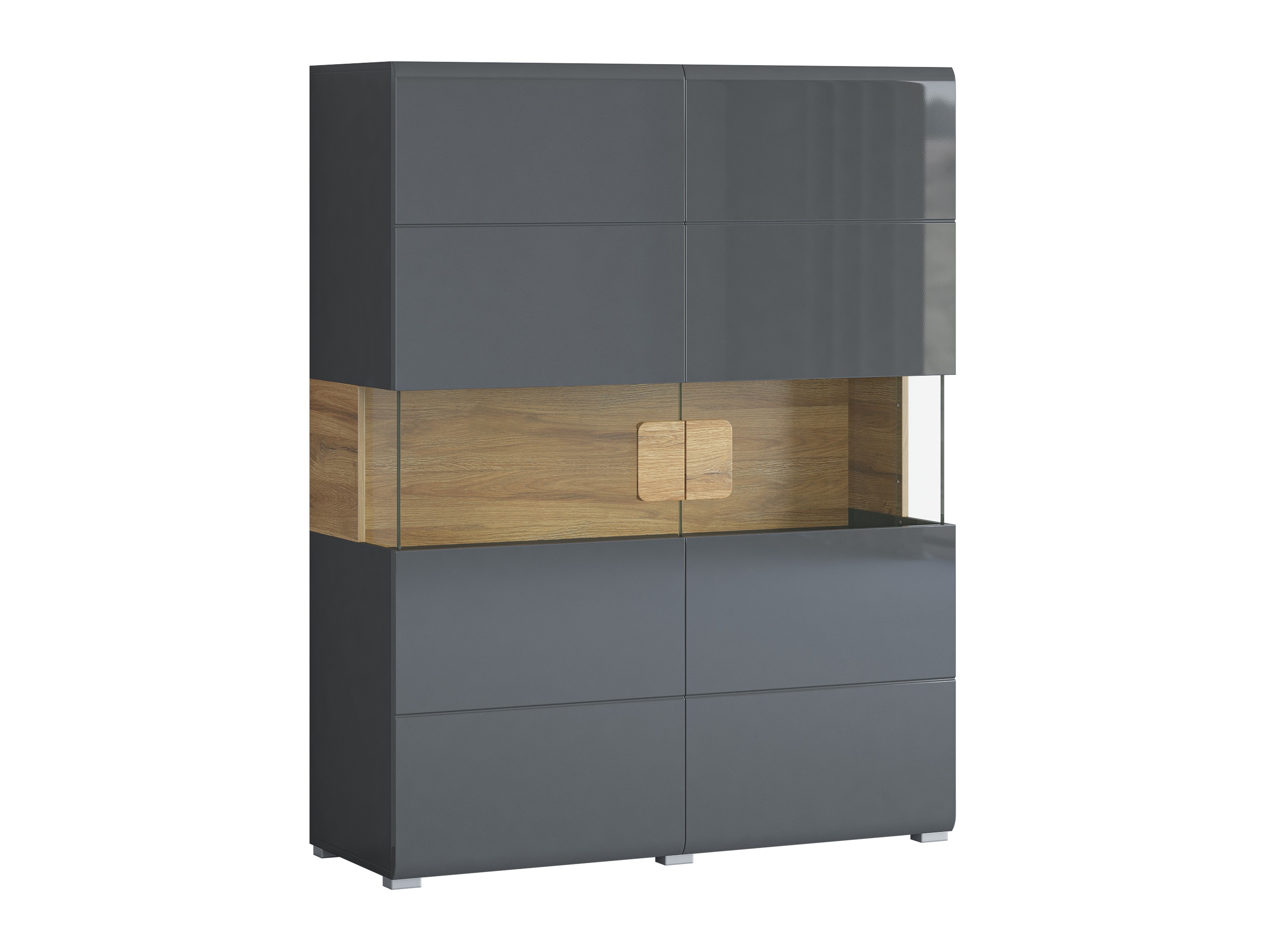 Raft Torsone 107 (Antracit + Gloss antracit + Stejar Grandson)