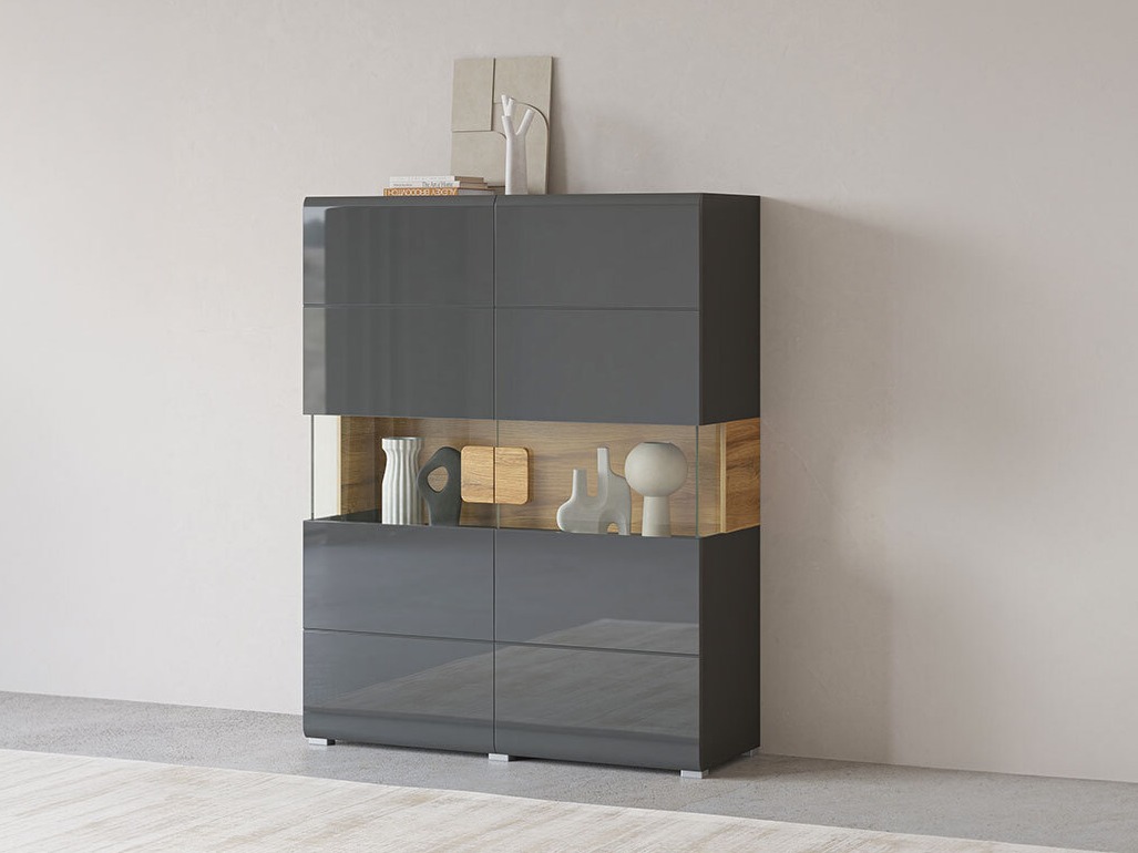 Raft Torsone 107 (Antracit + Gloss antracit + Stejar Grandson)