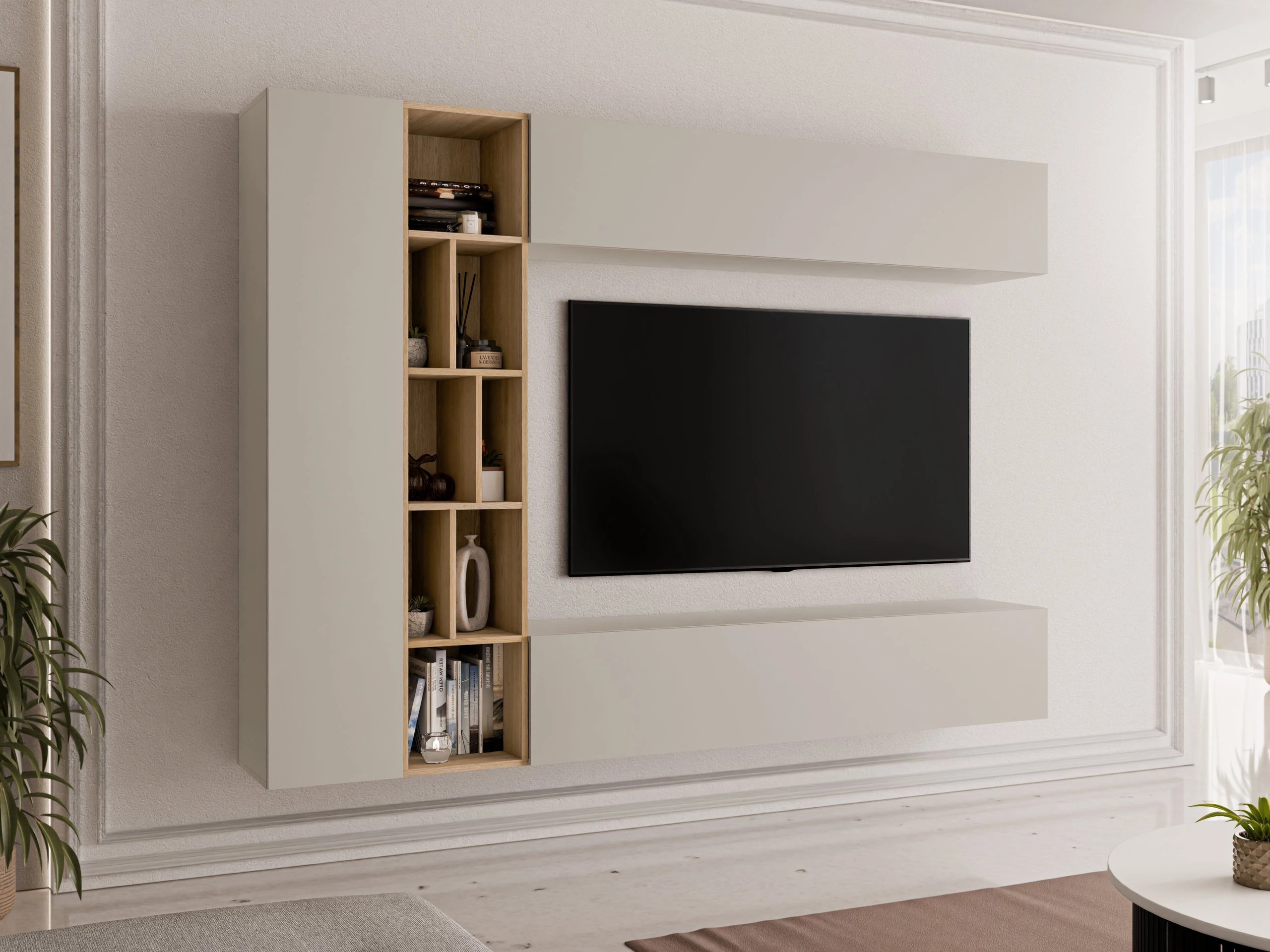 Set de living Comfivo Natura (Cașmir + Stejar Cremona)
