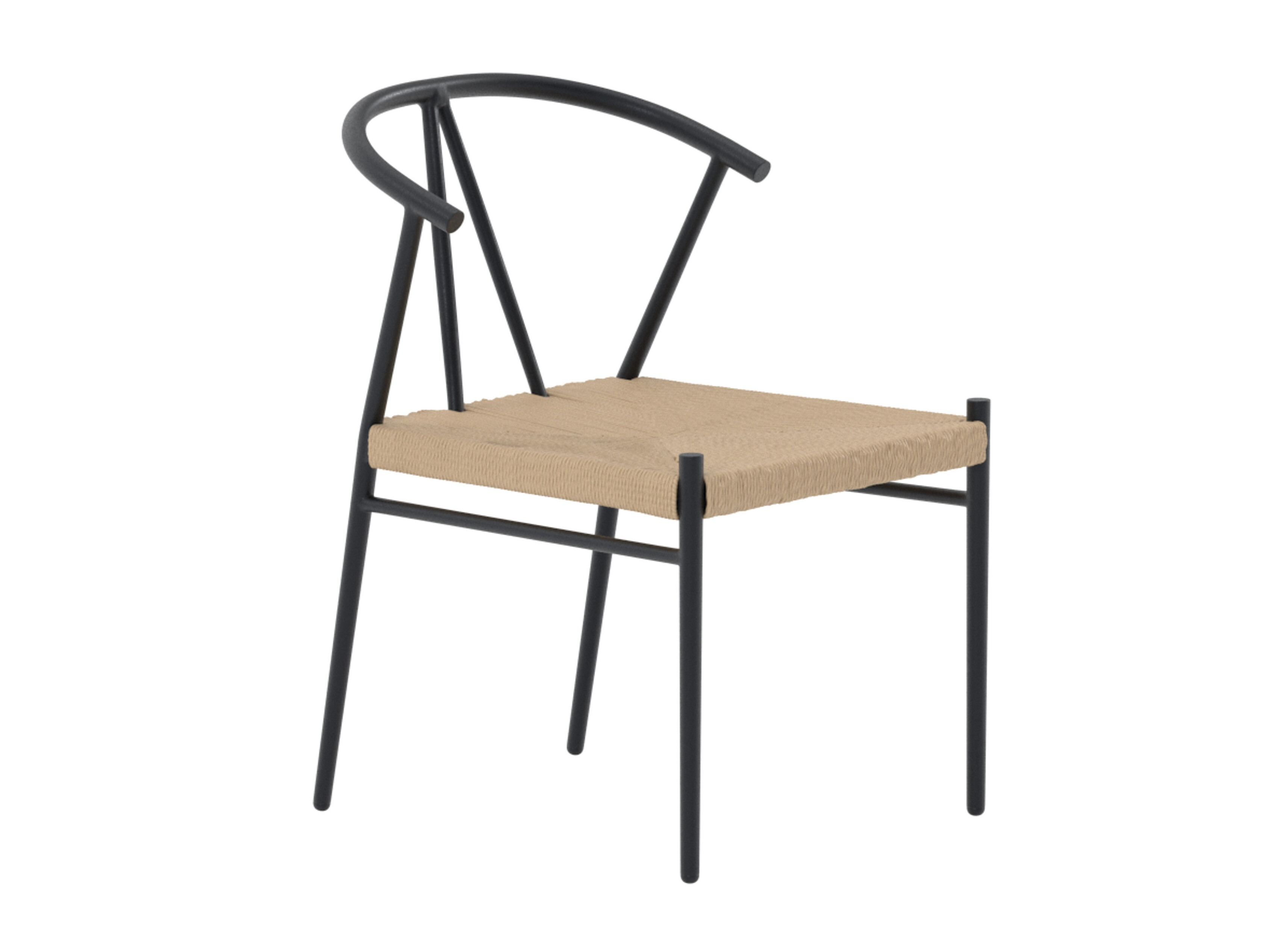 Scaun de exterior Dallas 5249 (Negru + Bej)