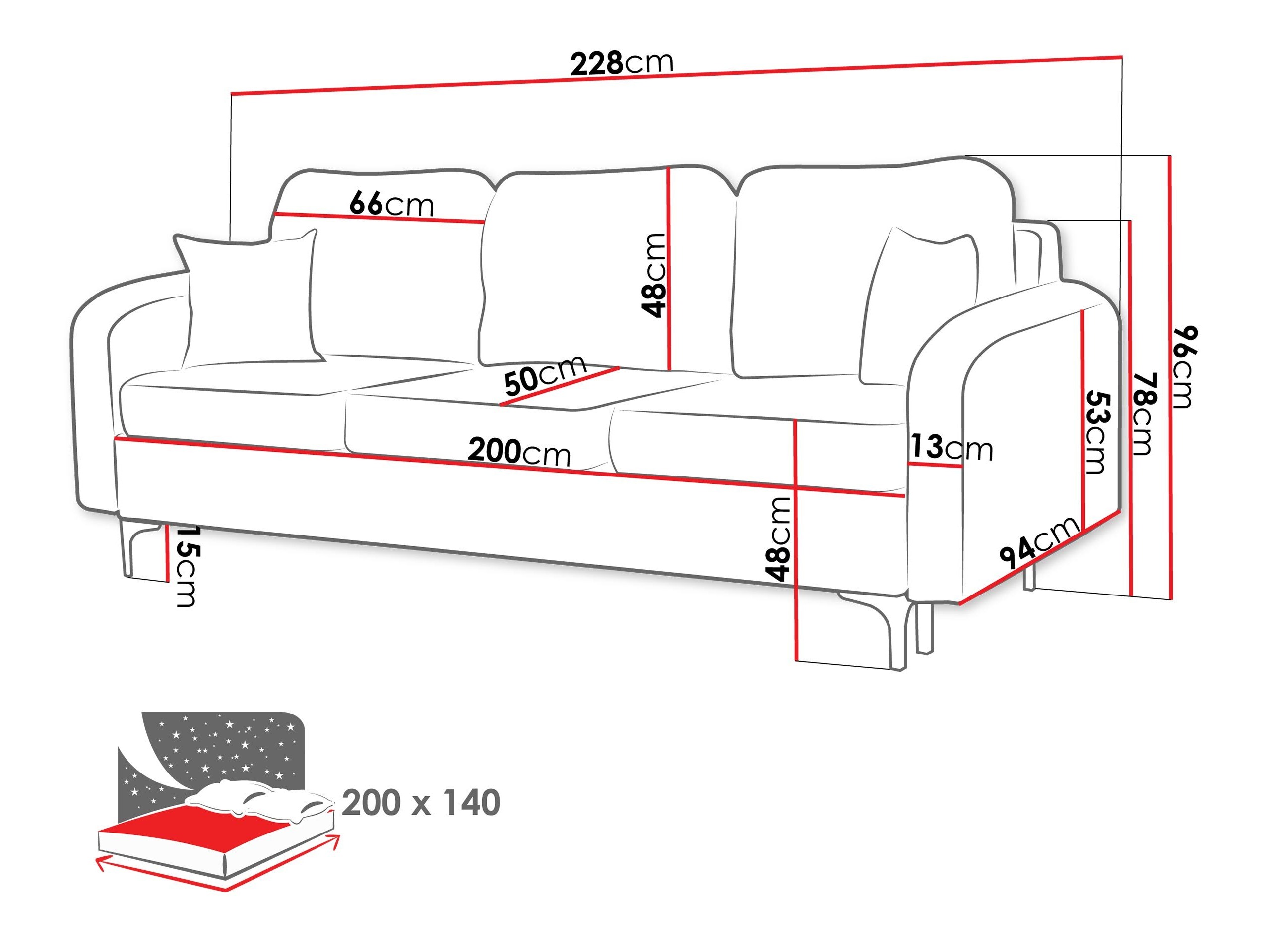 Canapea extensibilă Torlua 102 (Manila 25)