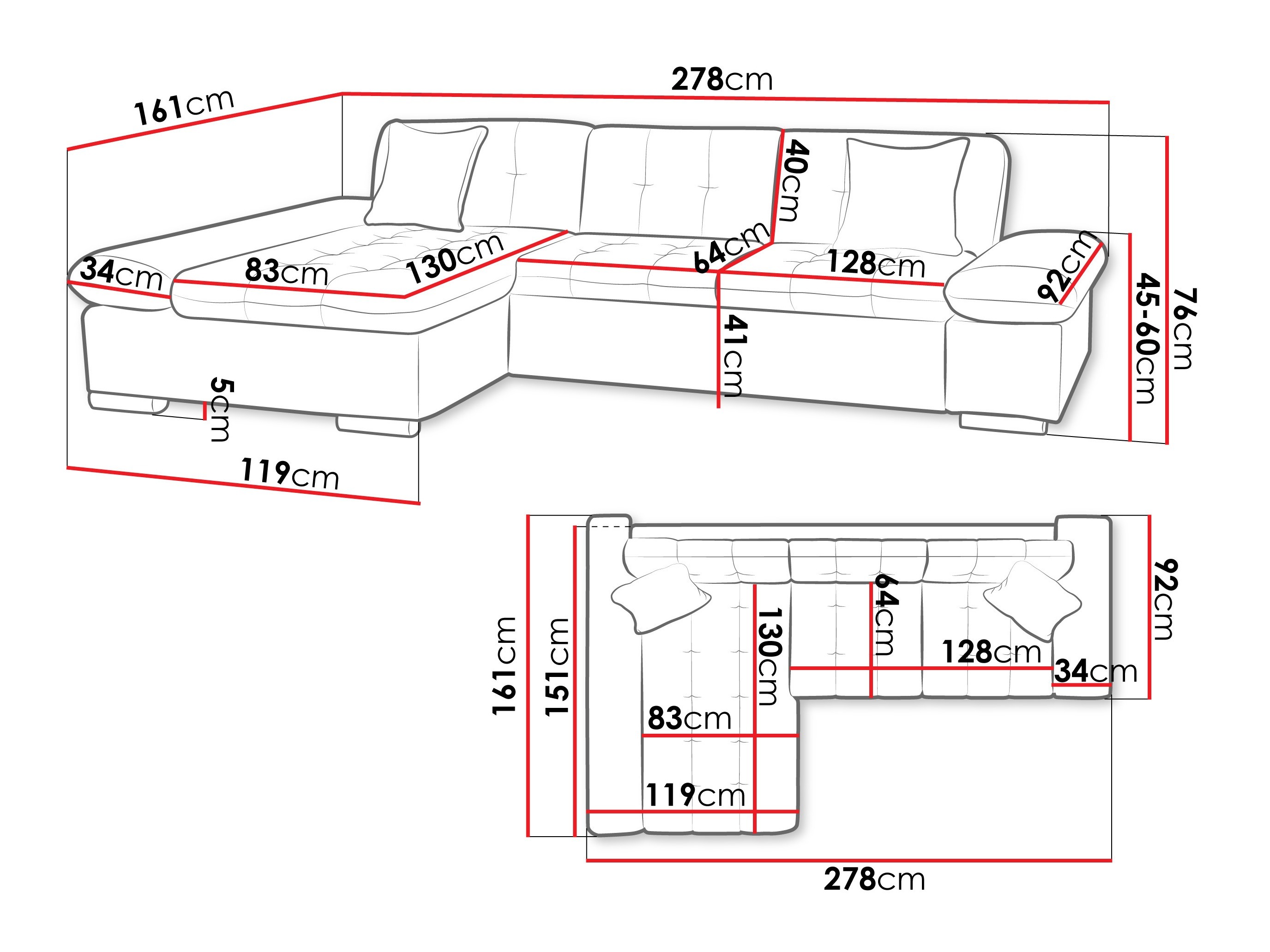 Colțar Comfivo Serenitas (Lumo 55)