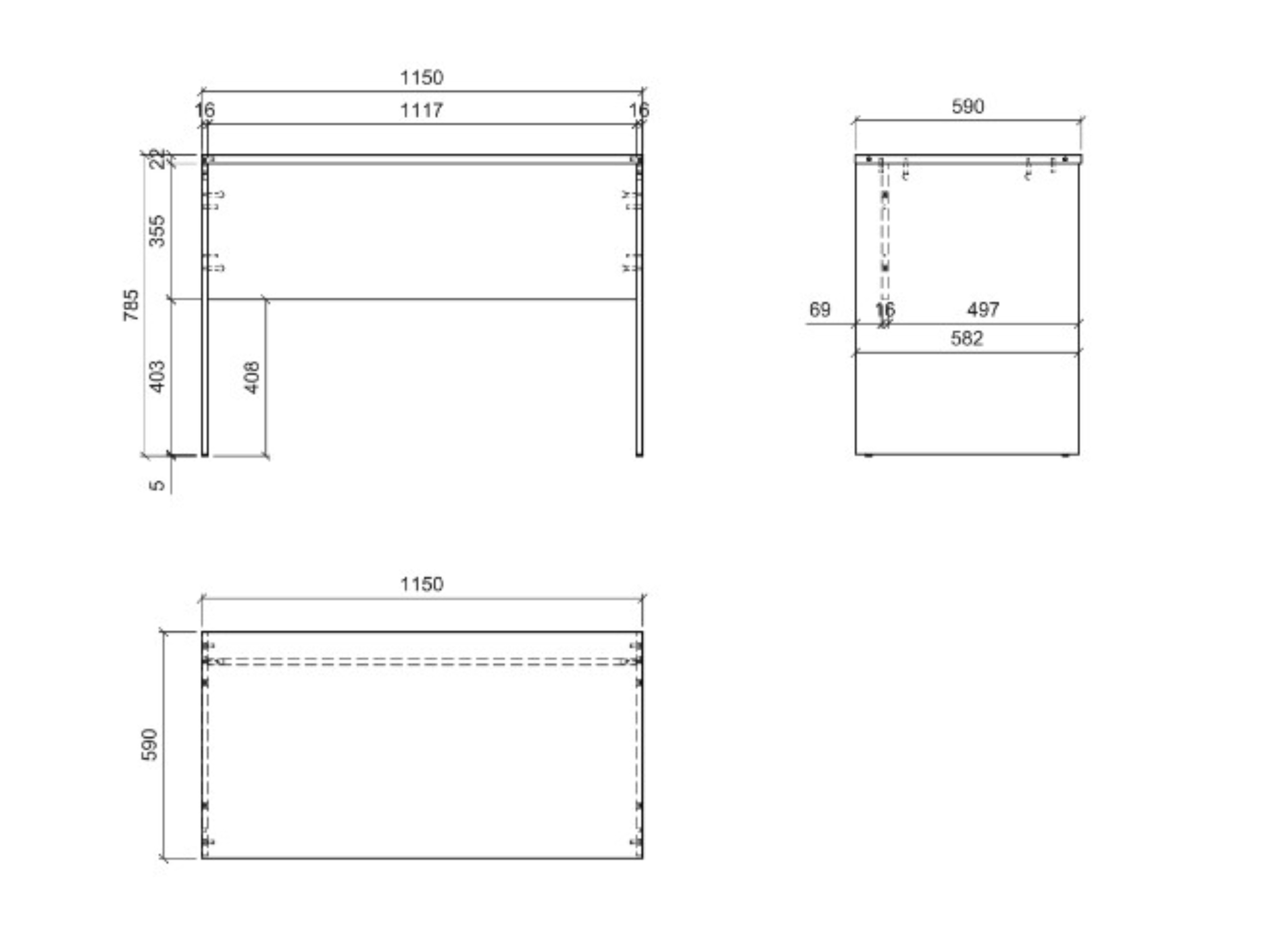 Birou Fiofive 107 (Stejar artizan)