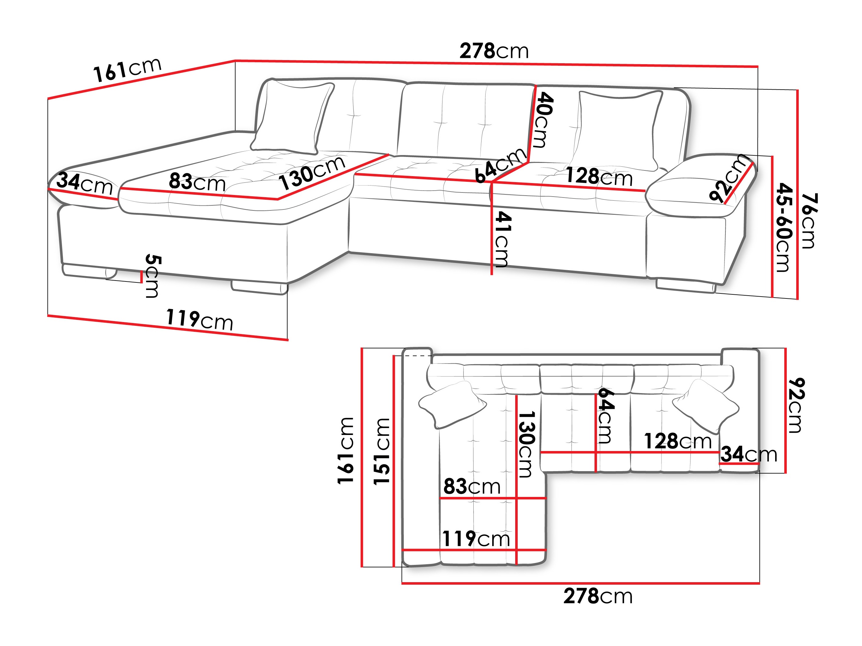 Colțar Comfivo Serenitas (Poso 100)