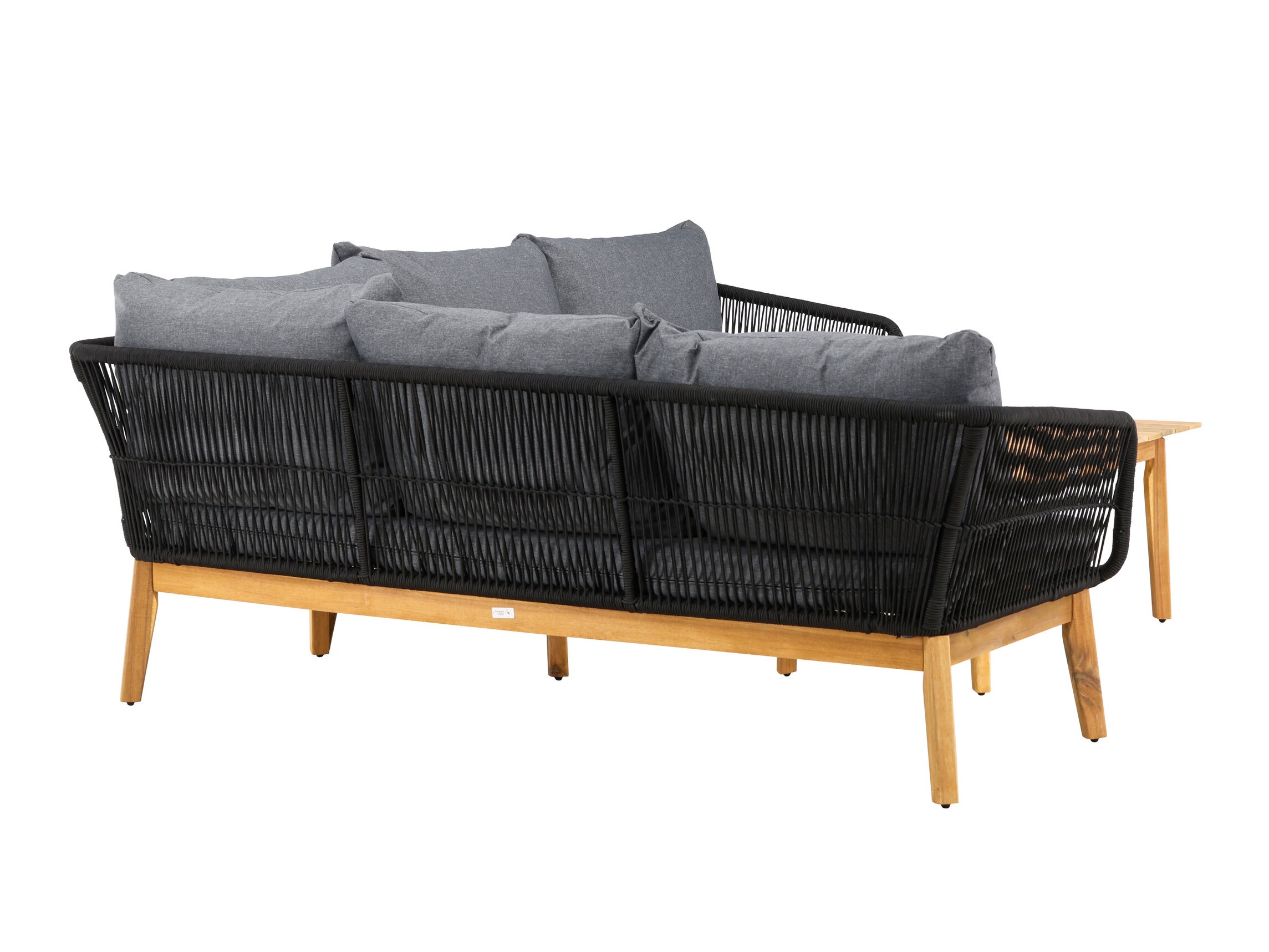 Set mobilier de exterior Dallas 1085 (Salcâm + Negru)