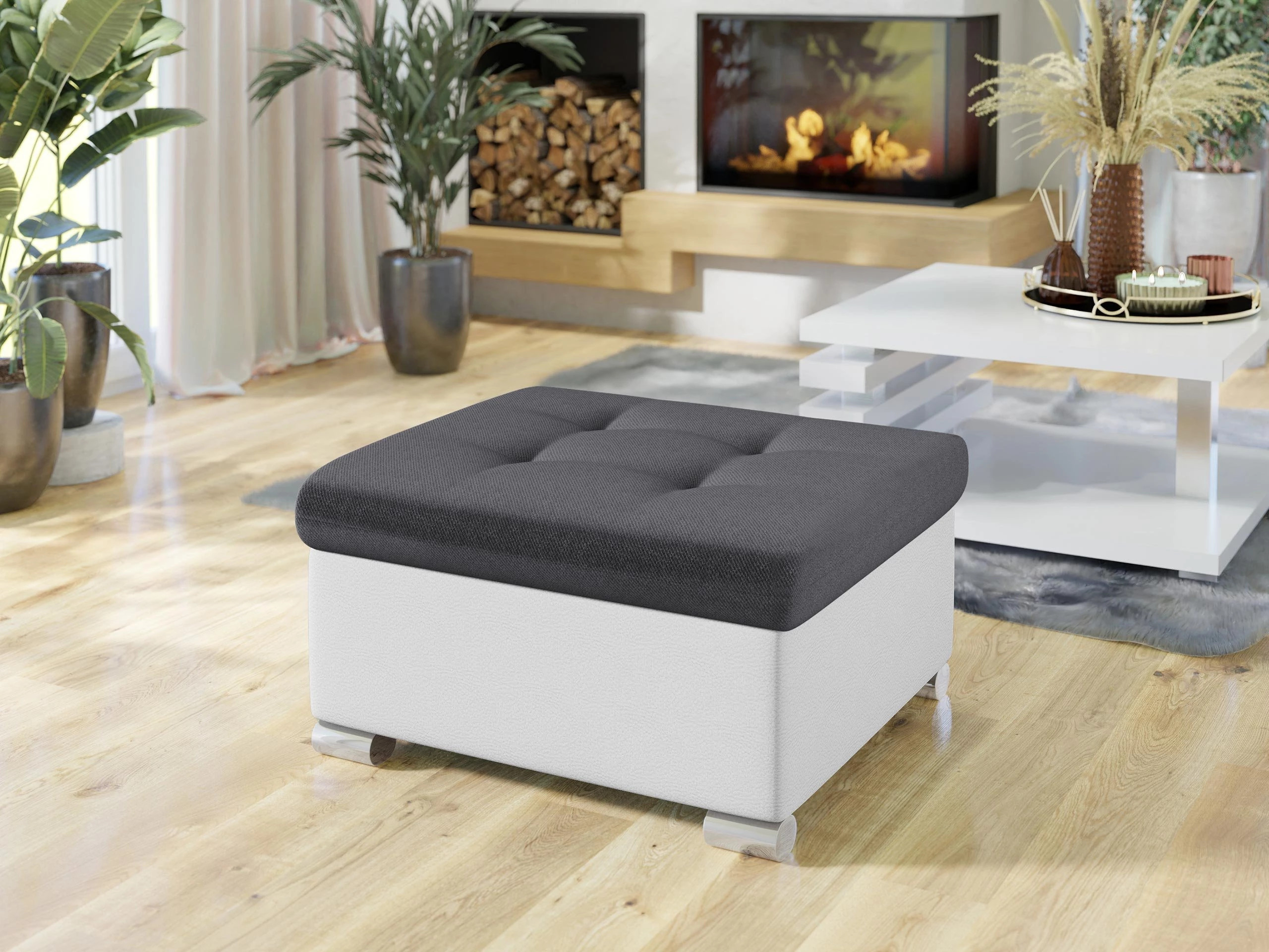 Taburet tapițat Comfivo Gemma (Soft 017 + Kronos 22)