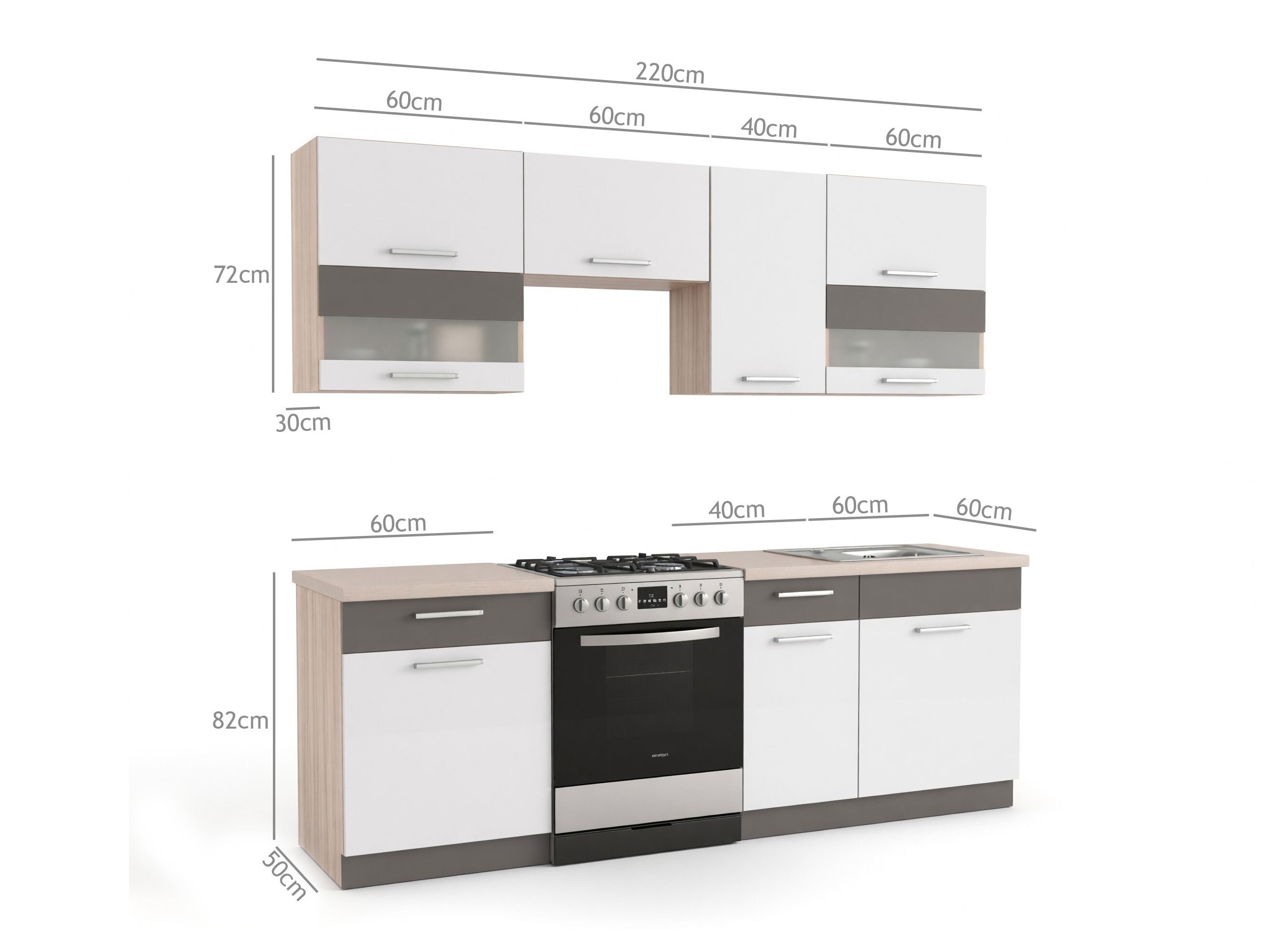 Set de bucătărie Mode White 126