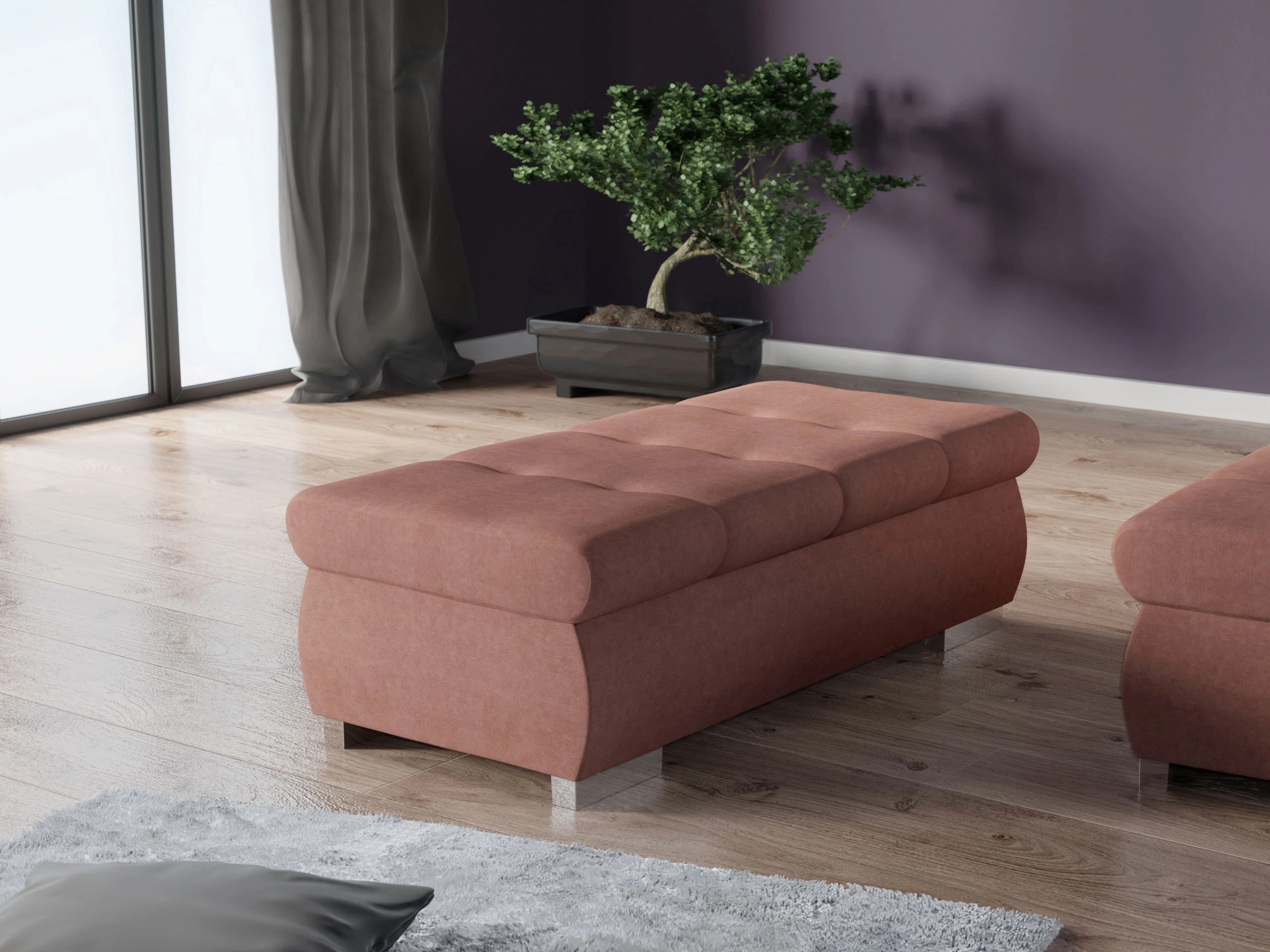 Bancă tapițată Comfivo Nitor I (Uttario Velvet 2956 + Uttario Velvet 2955)
