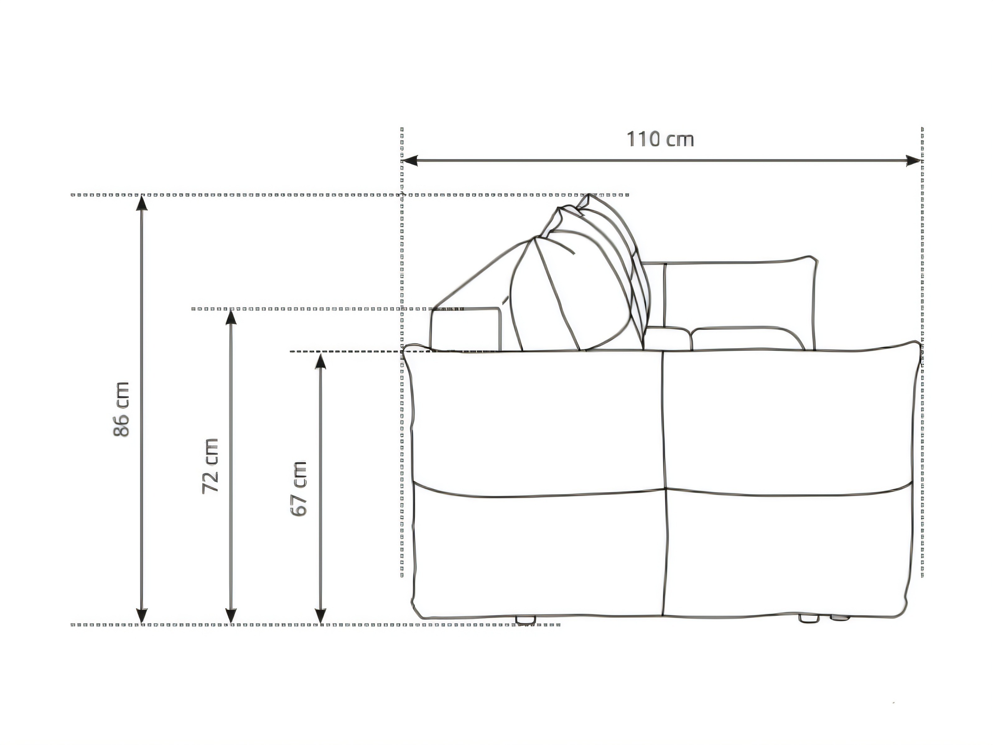 Canapea extensibilă Kingston 206 (Wind 22)