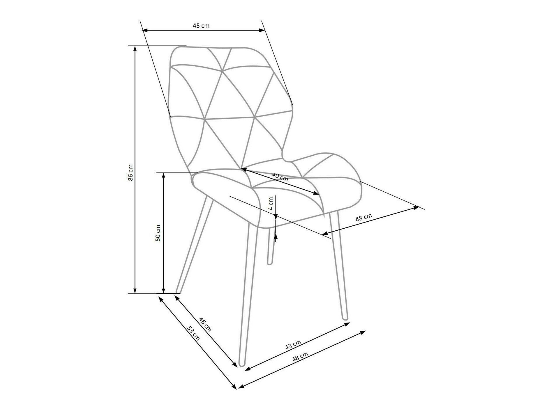 Scaun Houston 1234 (Portocaliu)
