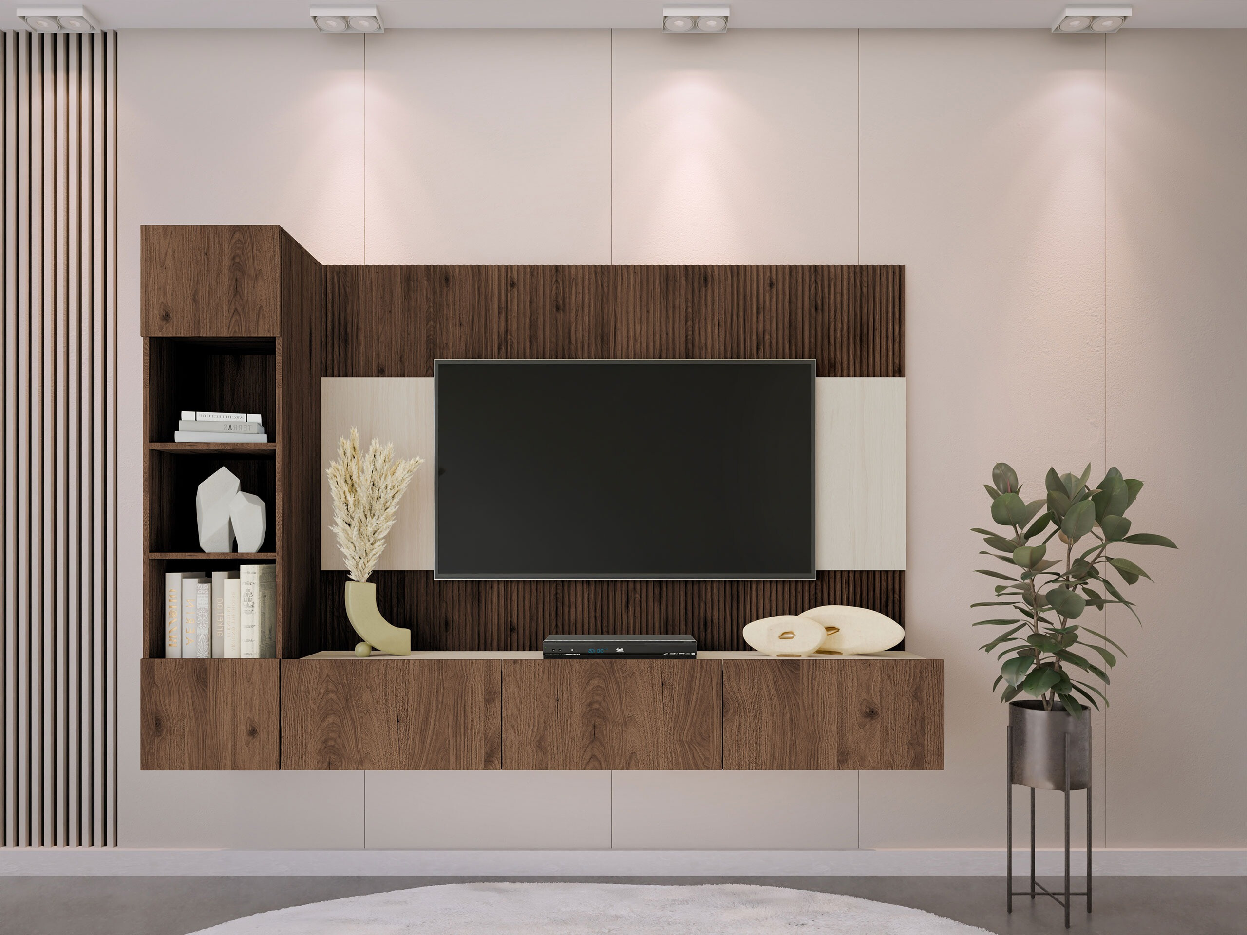 Set de living Comfivo Salix II (Nuc + Deschis Travertine)