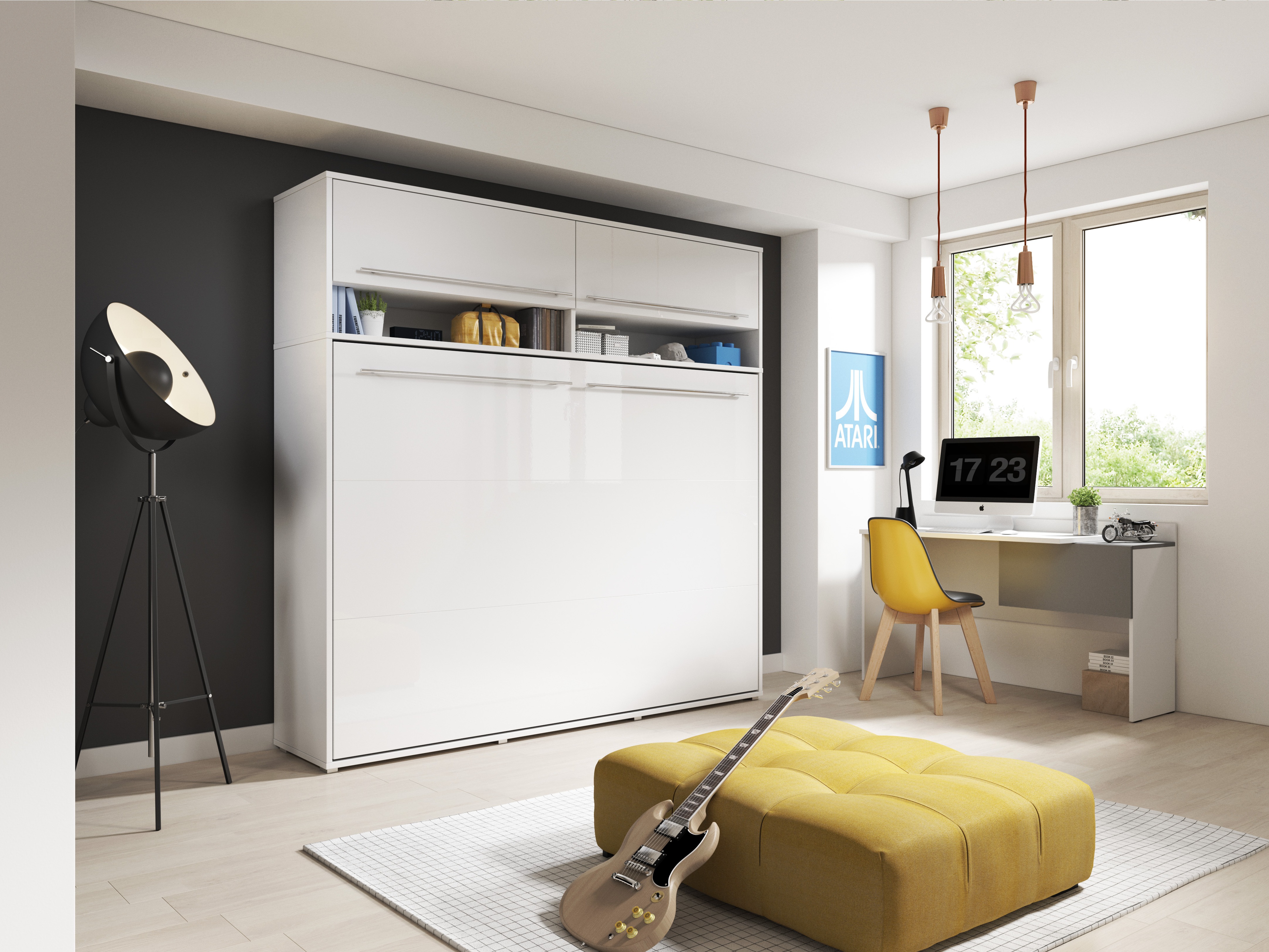 Pat rabatabil Concept Pro Lenart IV (Alb)