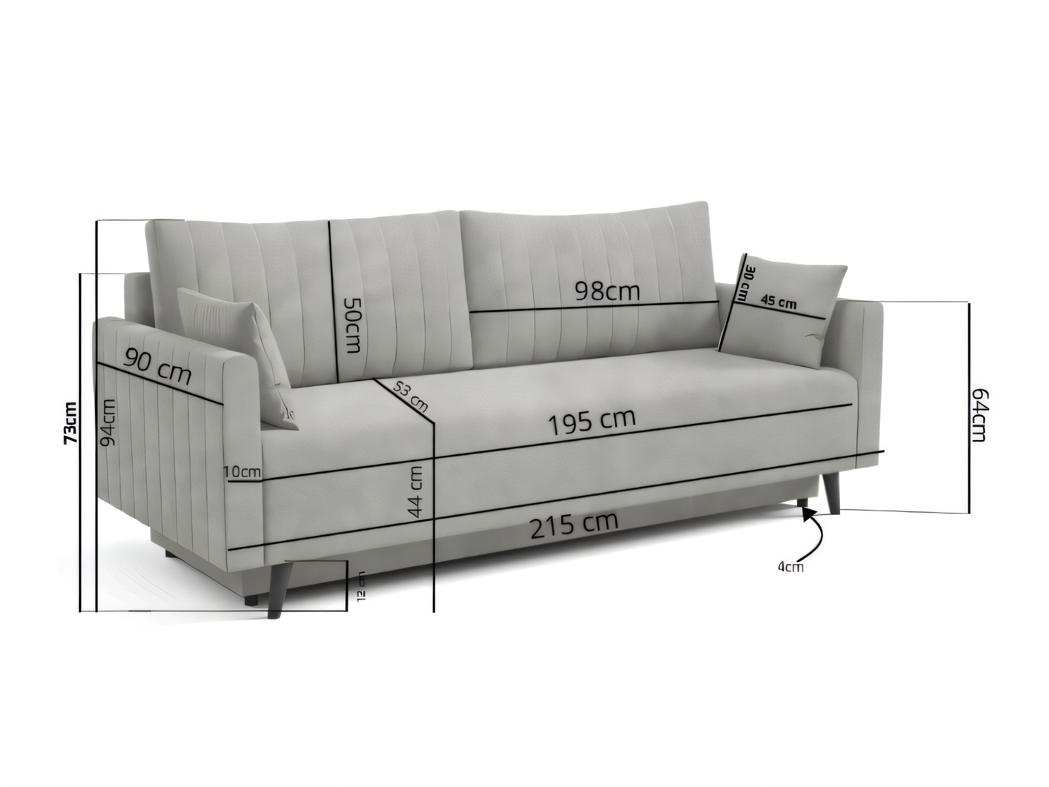 Canapea extensibilă Orlando 233 (Sereno 694)