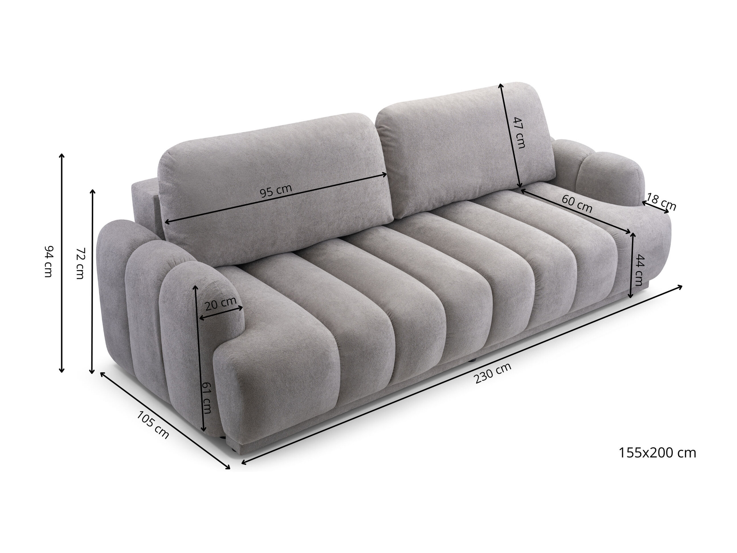 Canapea extensibilă Lufkin 131 (Gerra 15)