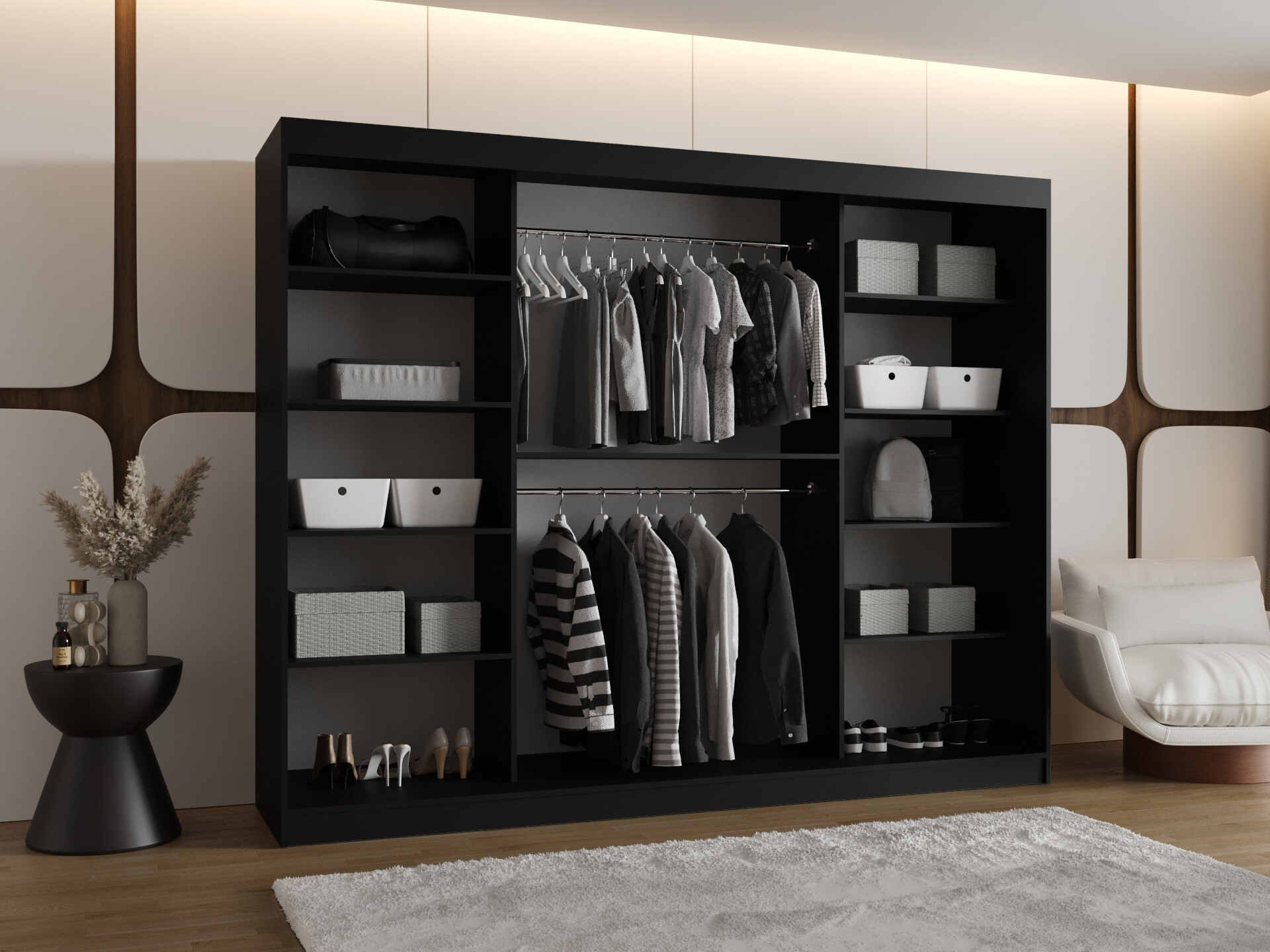 Dulap Hartford 497 (Negru)