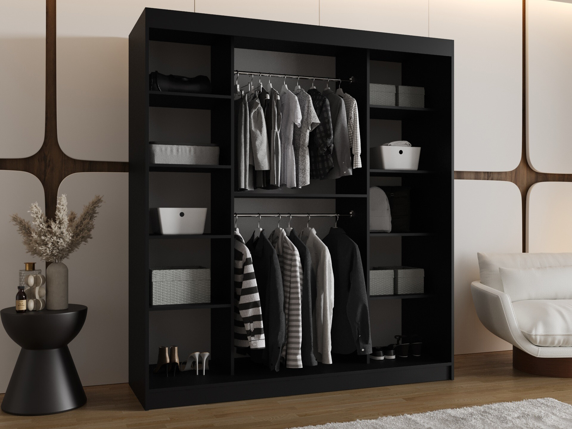 Dulap Hartford 500 (Negru)