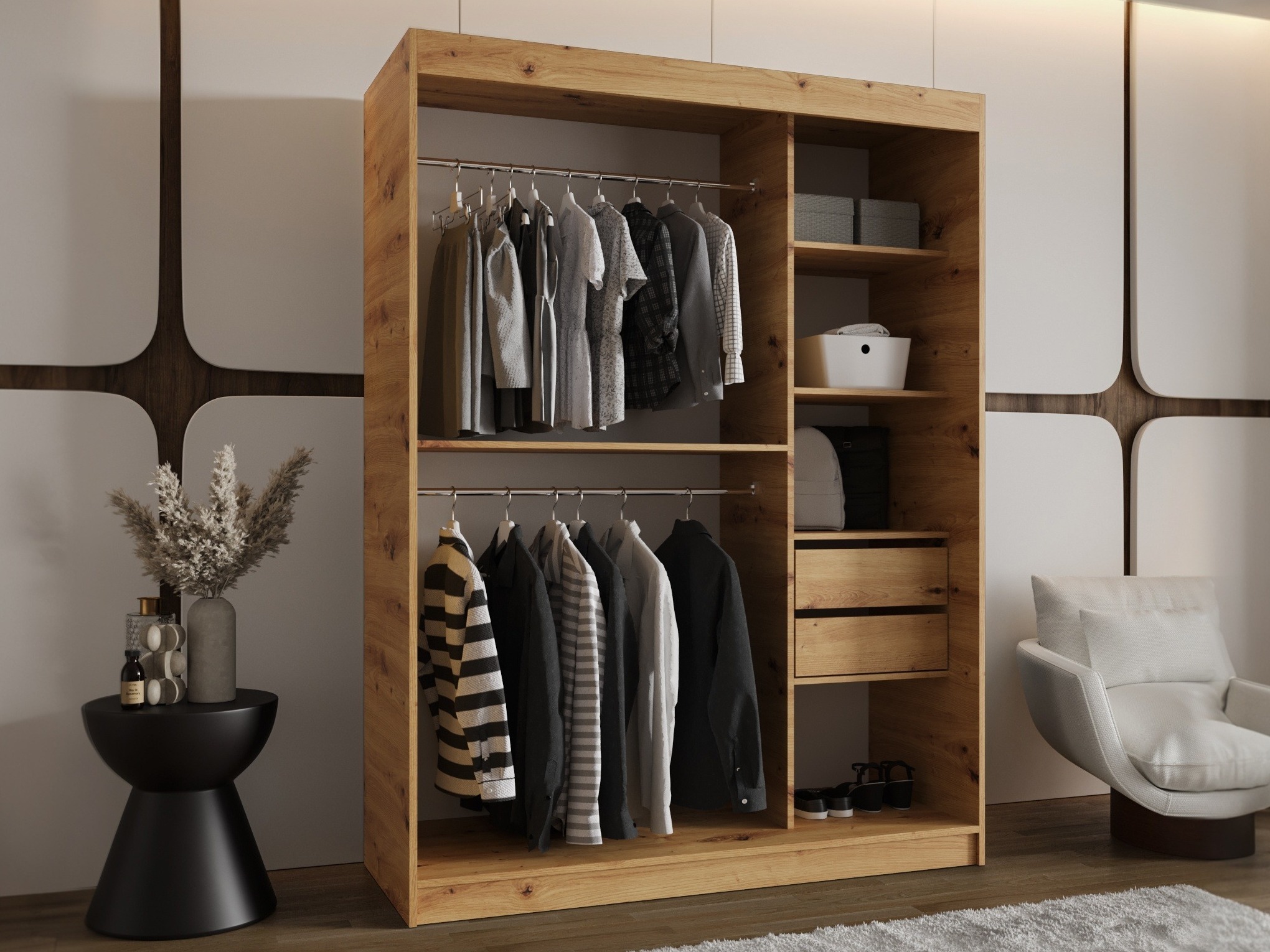 Dulap Hartford 503 (Stejar artizan)