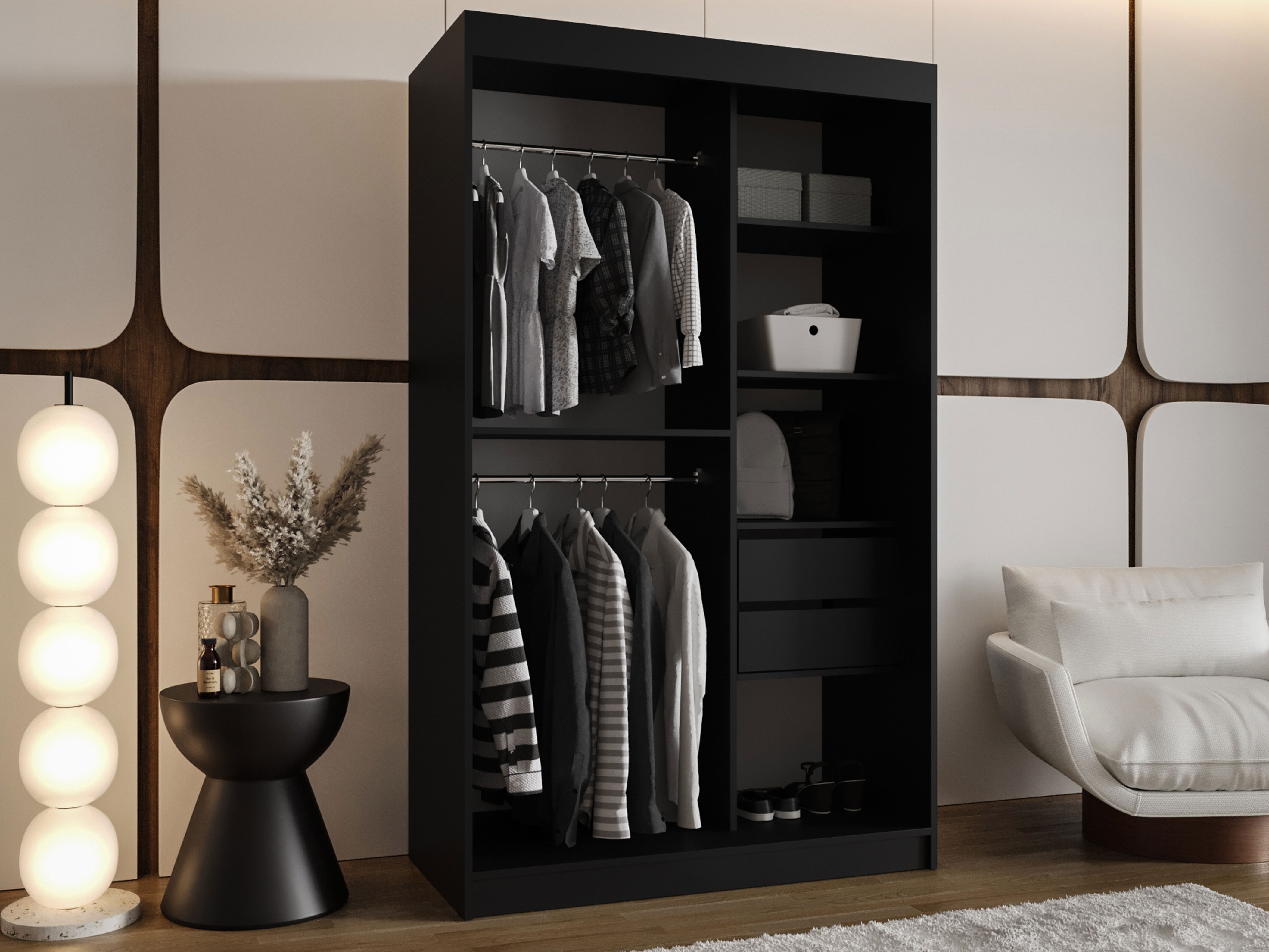 Dulap Hartford 504 (Negru)