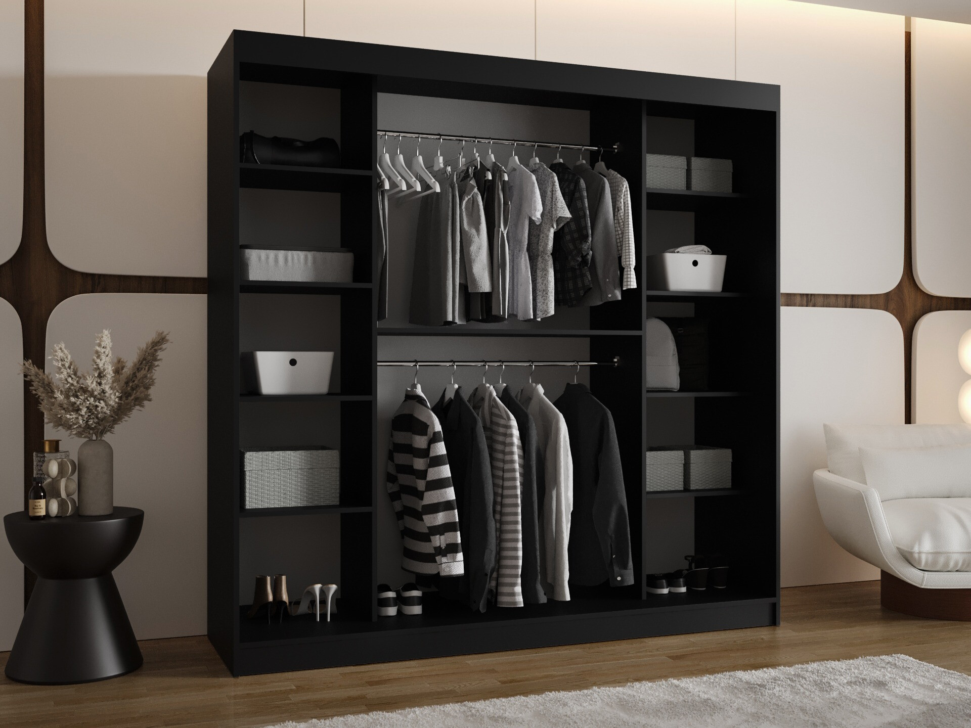 Dulap Hartford 507 (Negru)