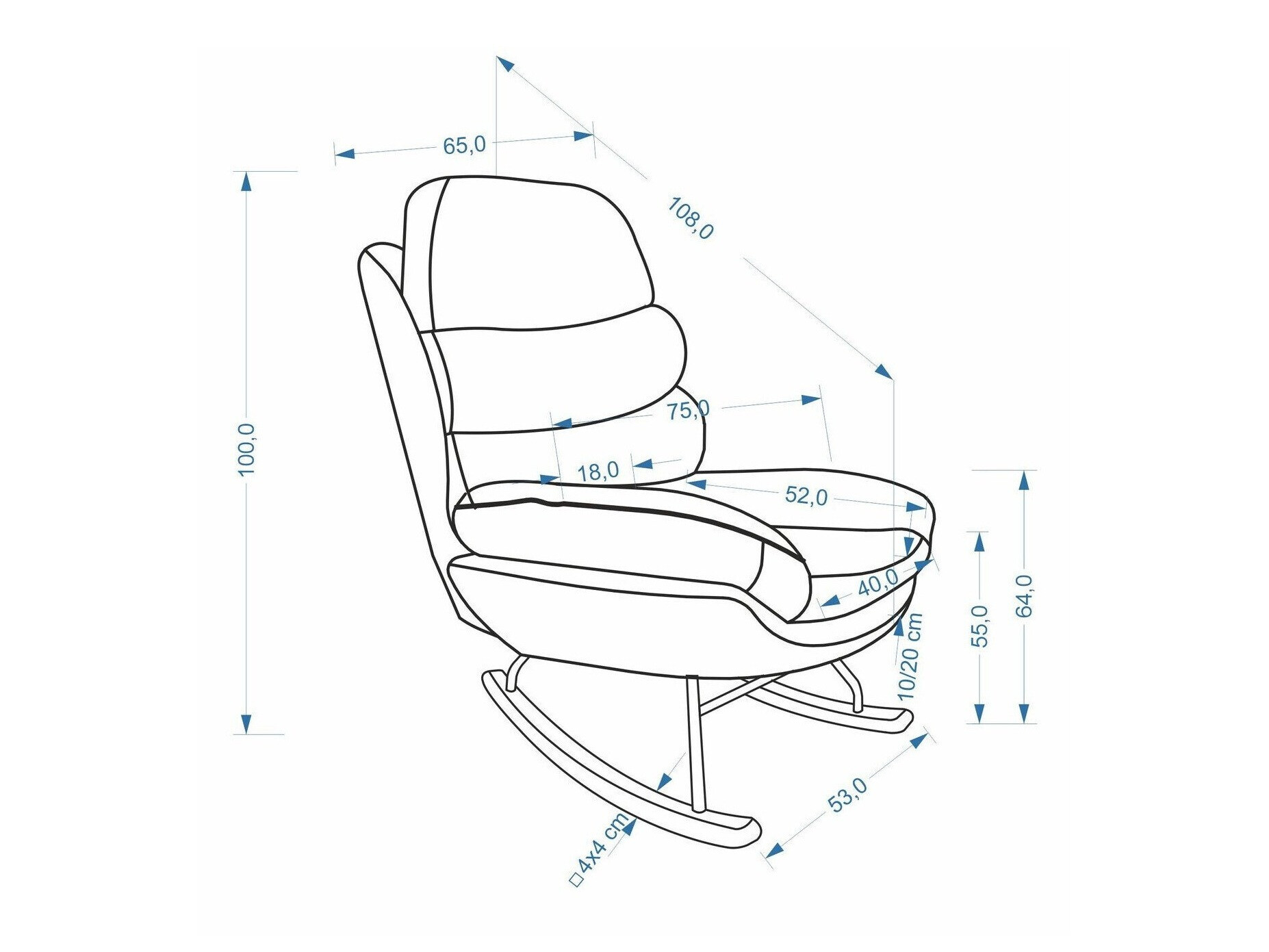 Scaun balansoar Houston 2187 (Cremona 14)