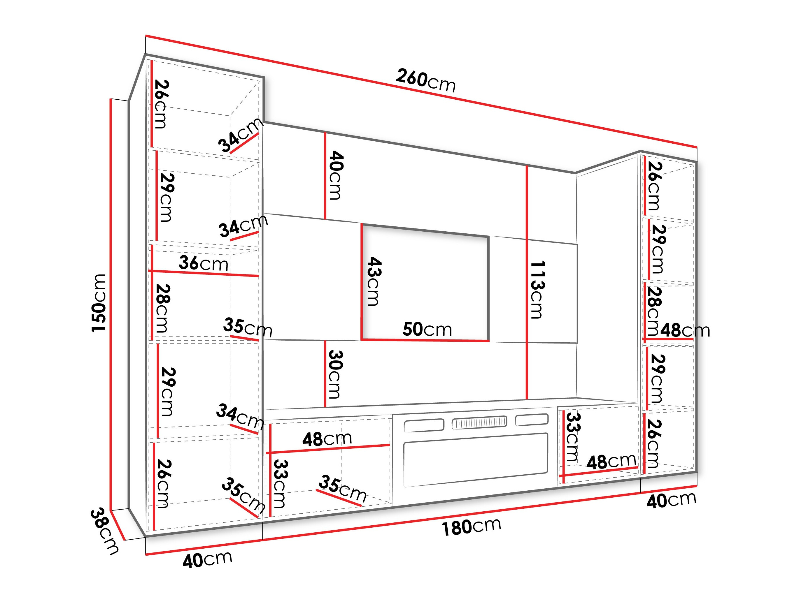 Set de living Comfivo Salix VIII (Negru + Marmură neagră)