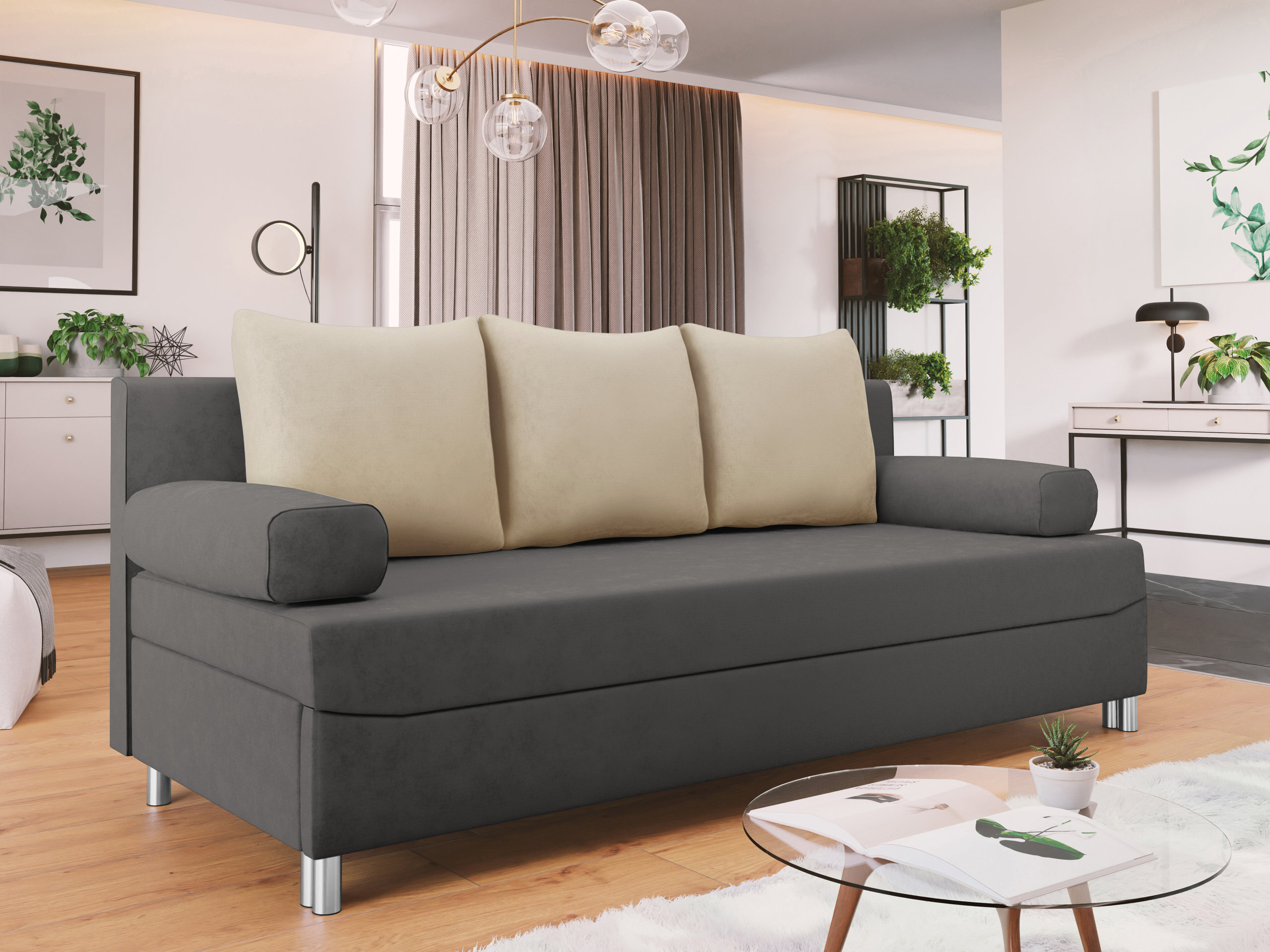 Canapea extensibilă Comfivo Artes (Alova 36 + Alova 07)