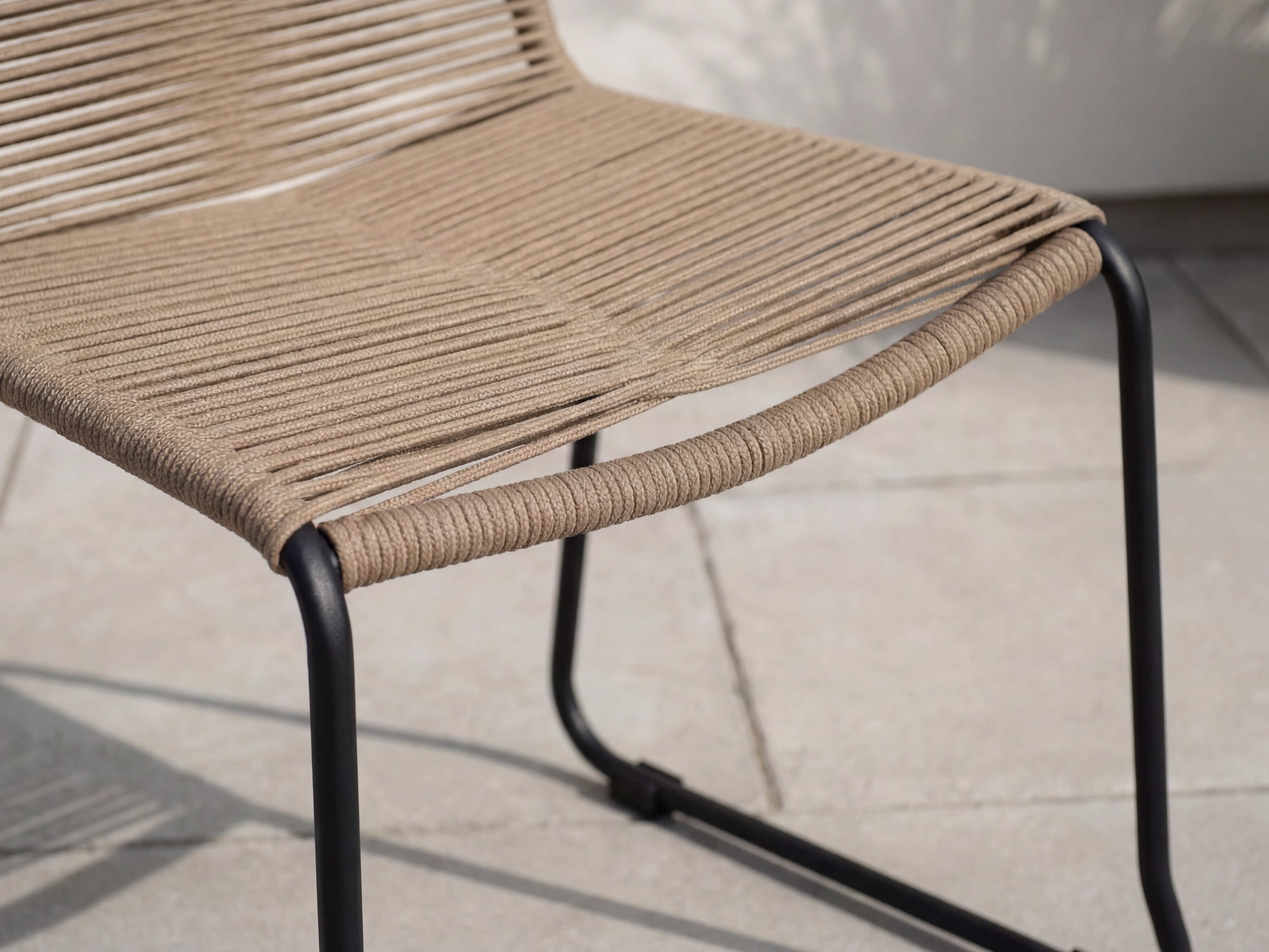 Scaun de exterior Dallas 2820 (Maro deschis + Negru)