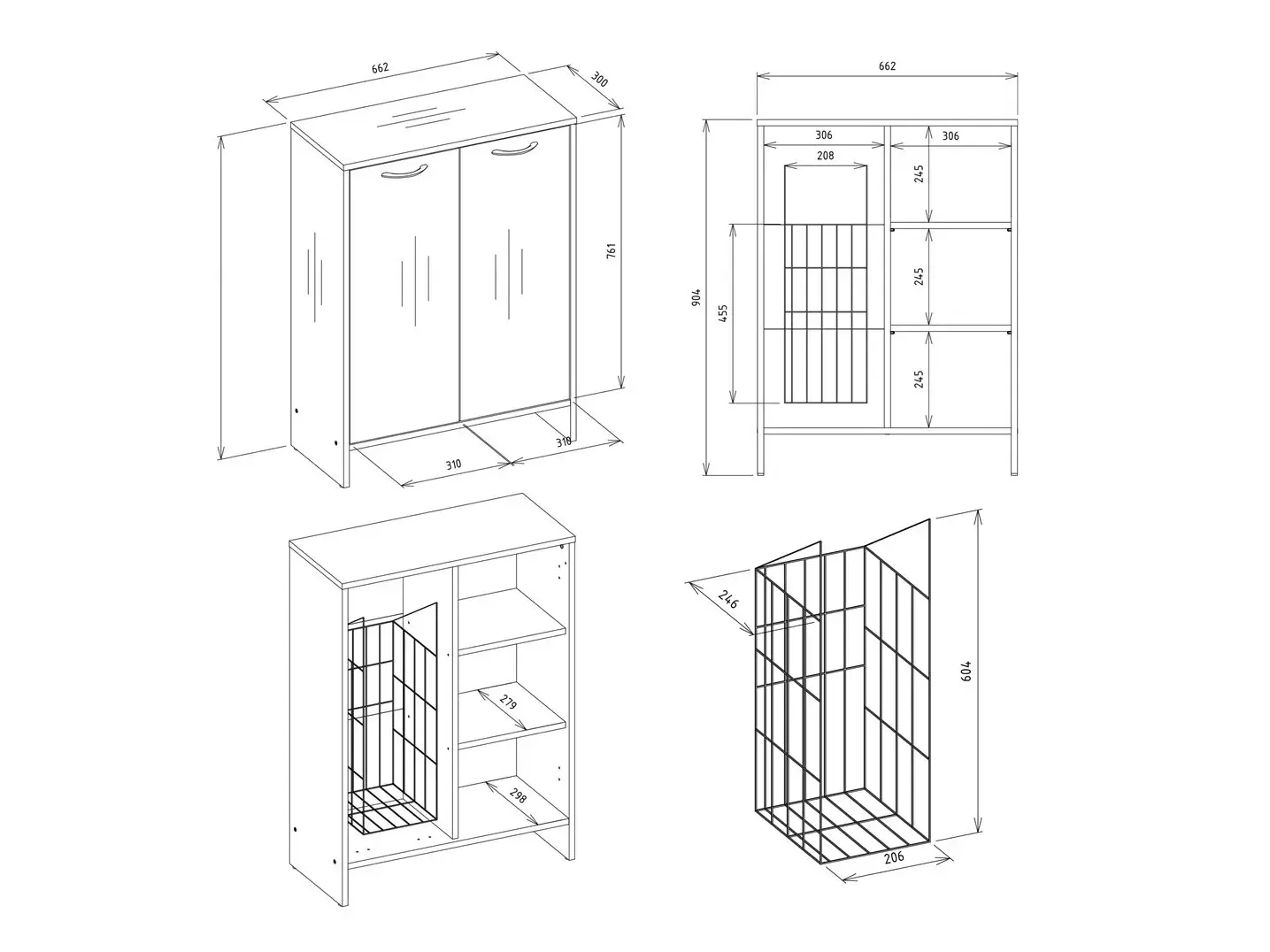 Cabinet de baie neancorat Servou 112 (Cașmir)