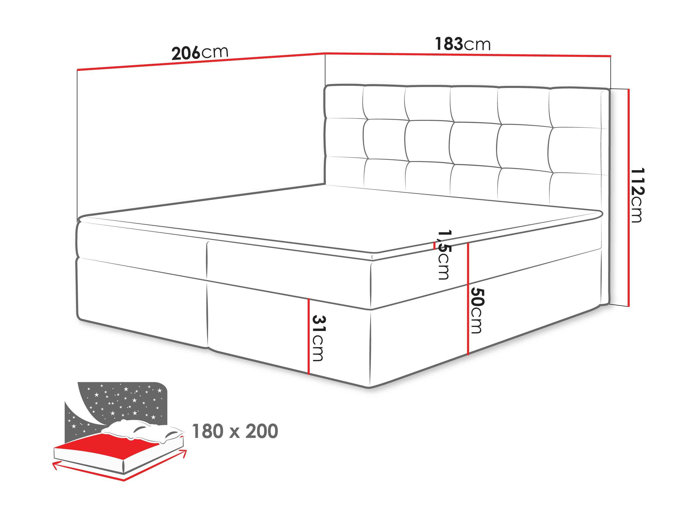 Pat boxspring Comfivo Osculum I (Lambi 08)