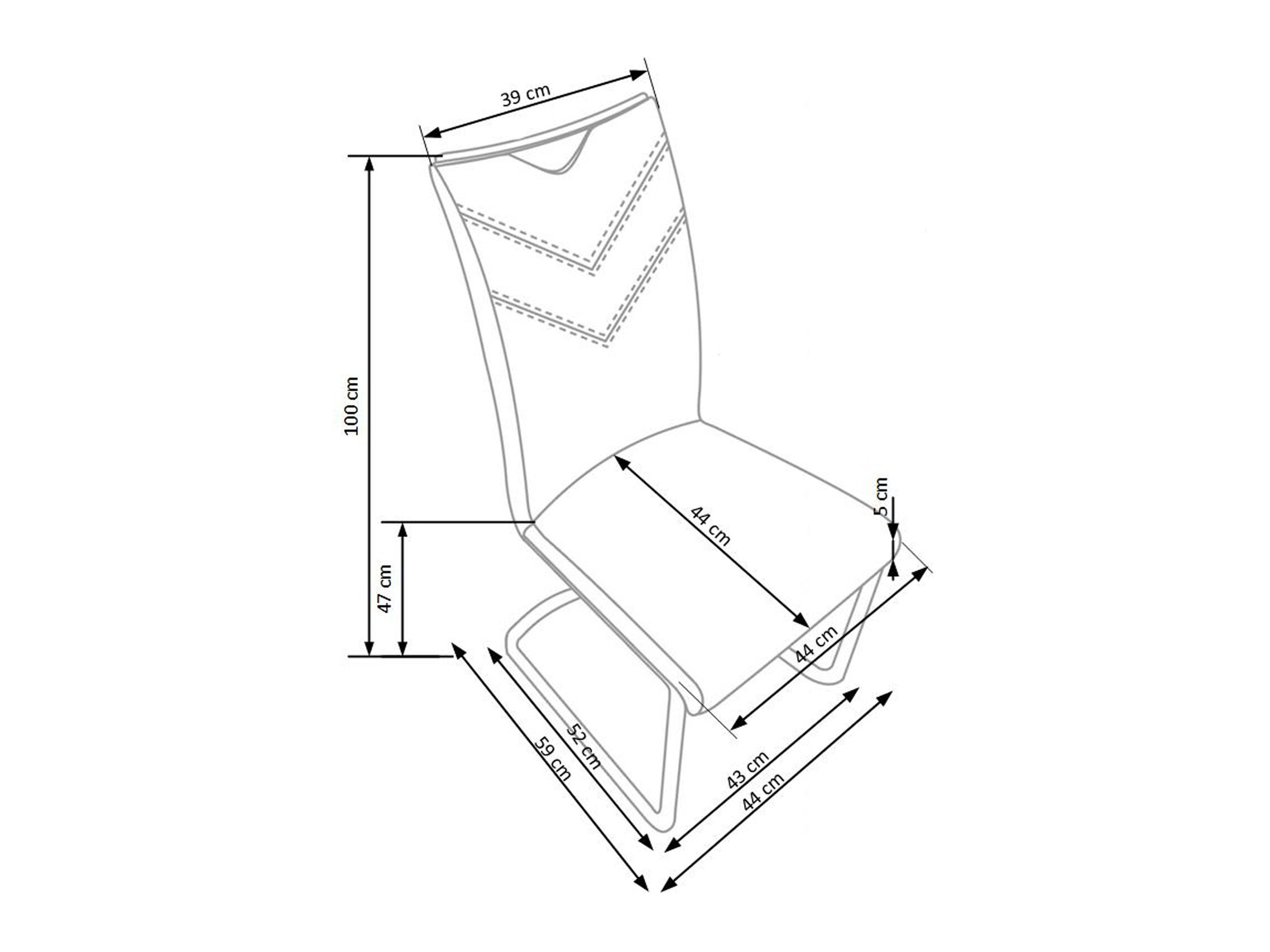 Scaun Houston 2202 (Negru)