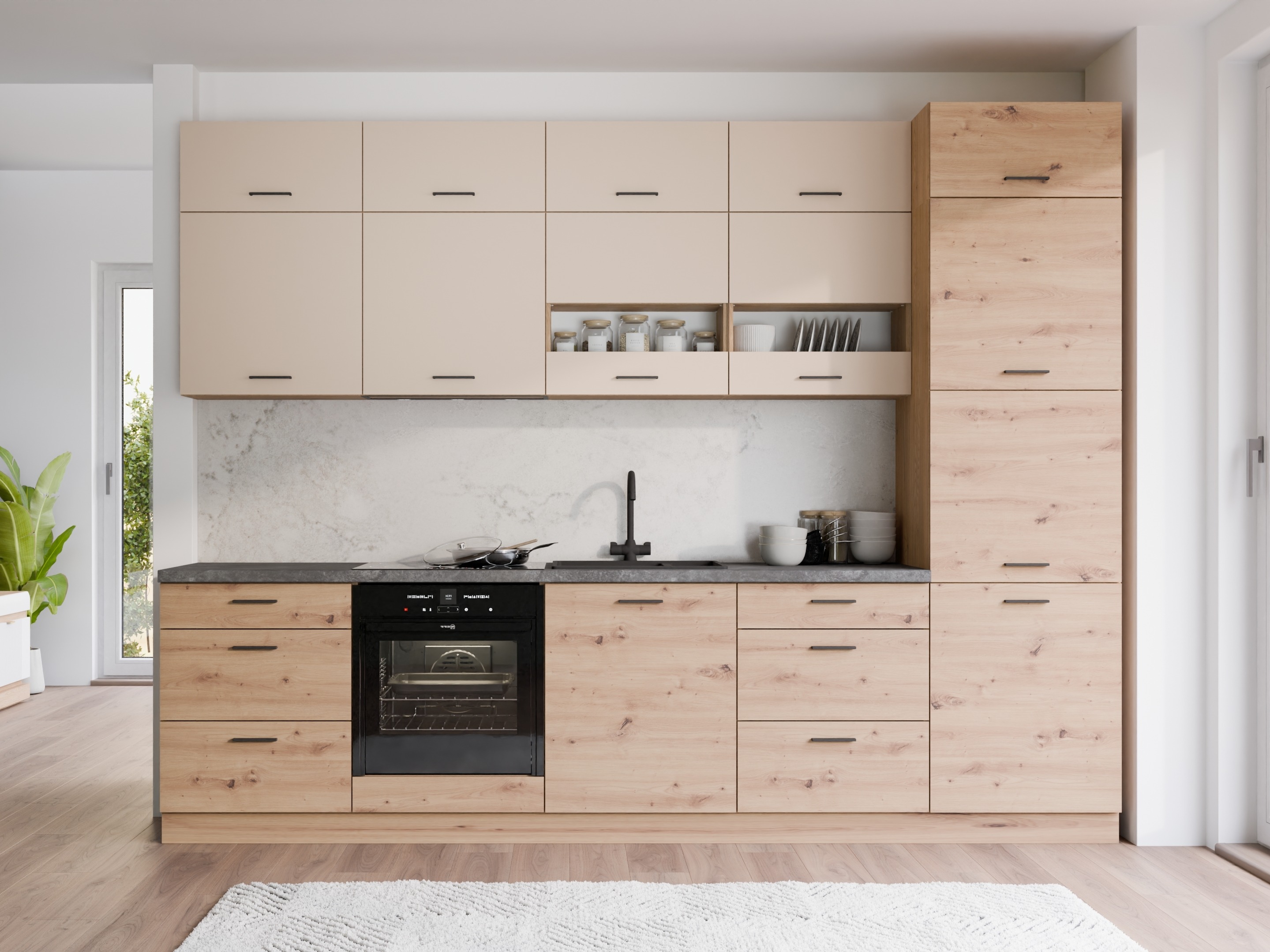 Dulap modular cu uși pentru chiuvetă Ati Artisan 133