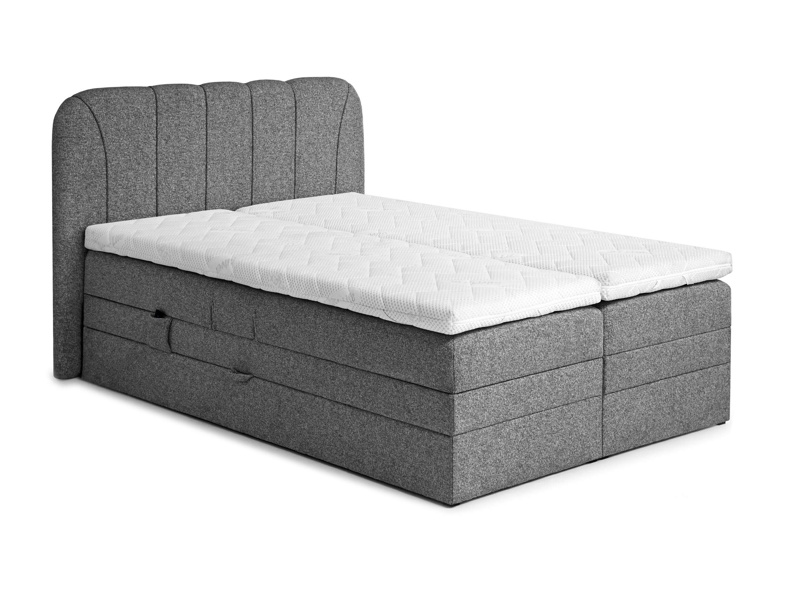 Pat boxspring Norman 127 (Allegro carbon)