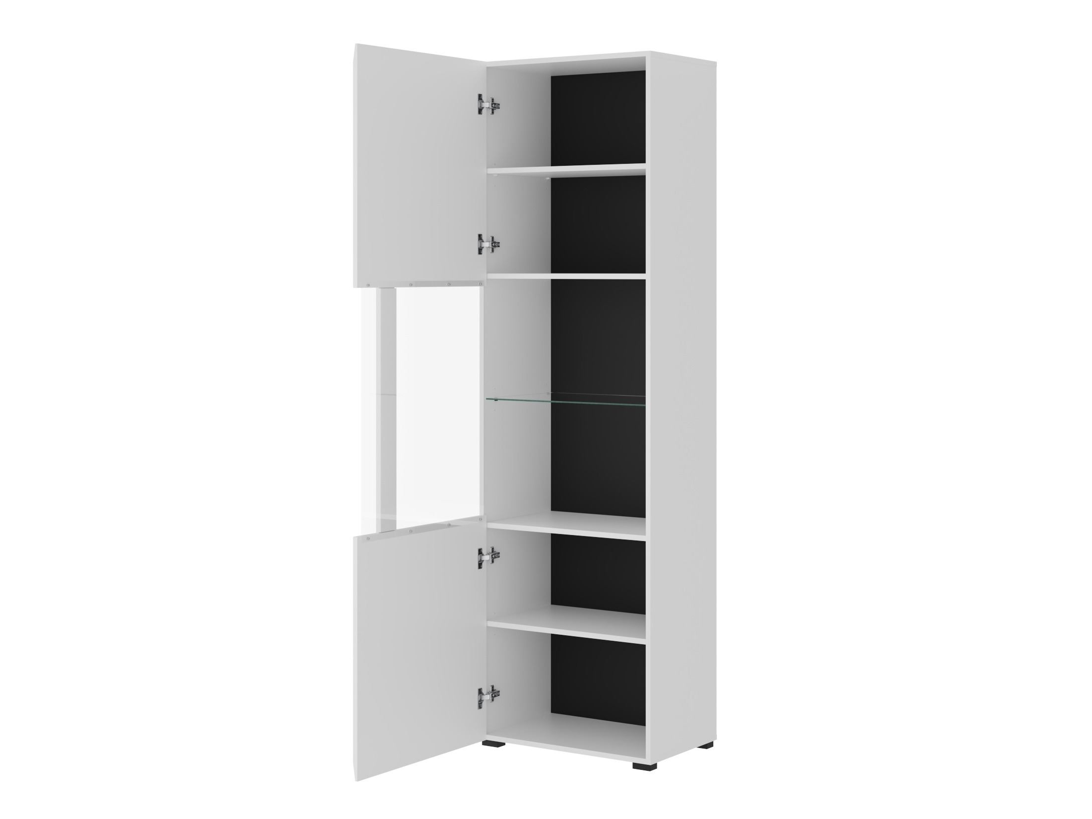 Set de living Ophsalu 112 (Alb + Alb lucios)