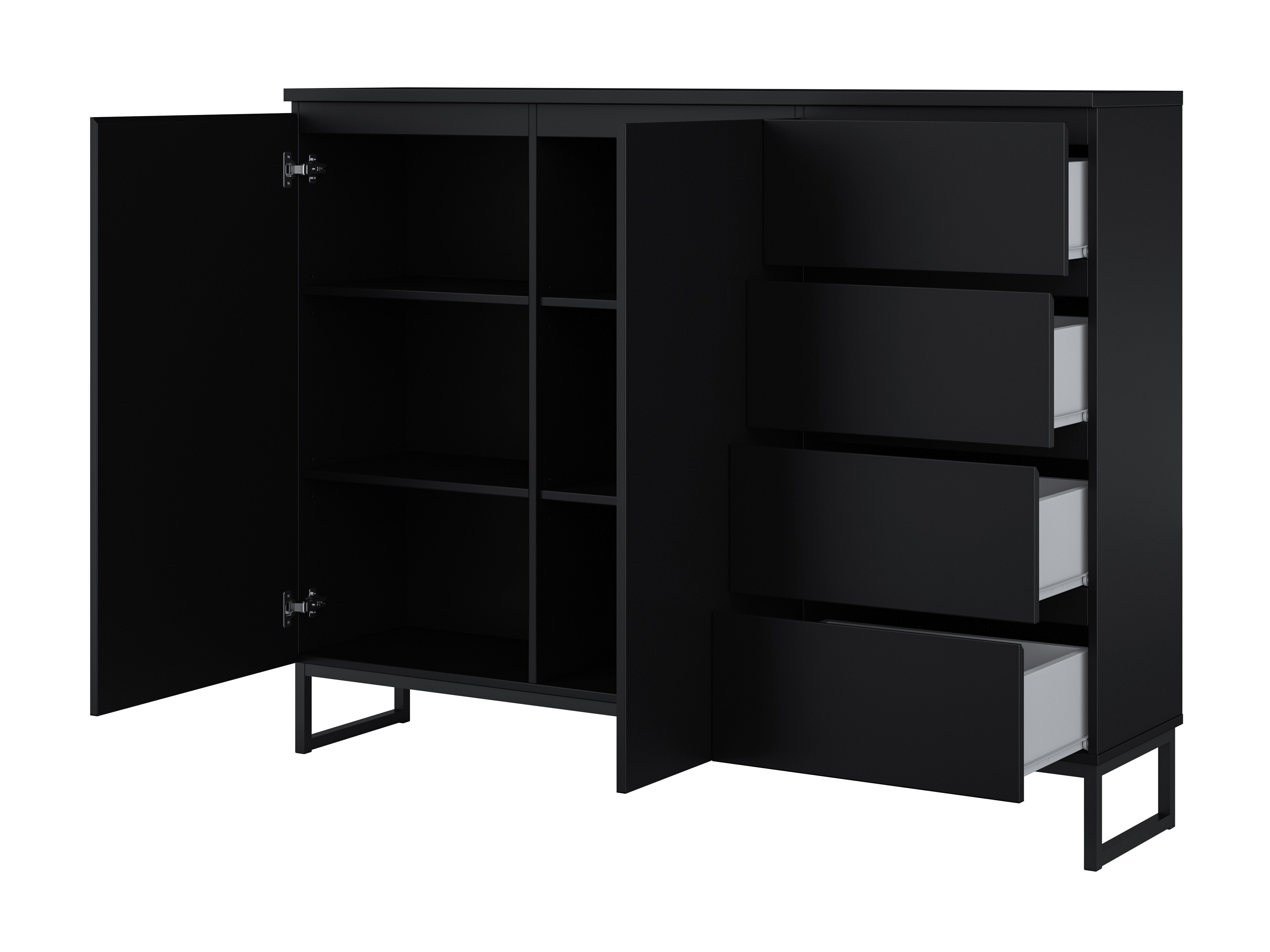 Set de living Velsora 107 (Negru)
