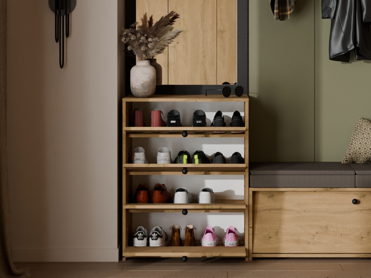 Dulap pantofi Mandeville 401 (Stejar artizan)