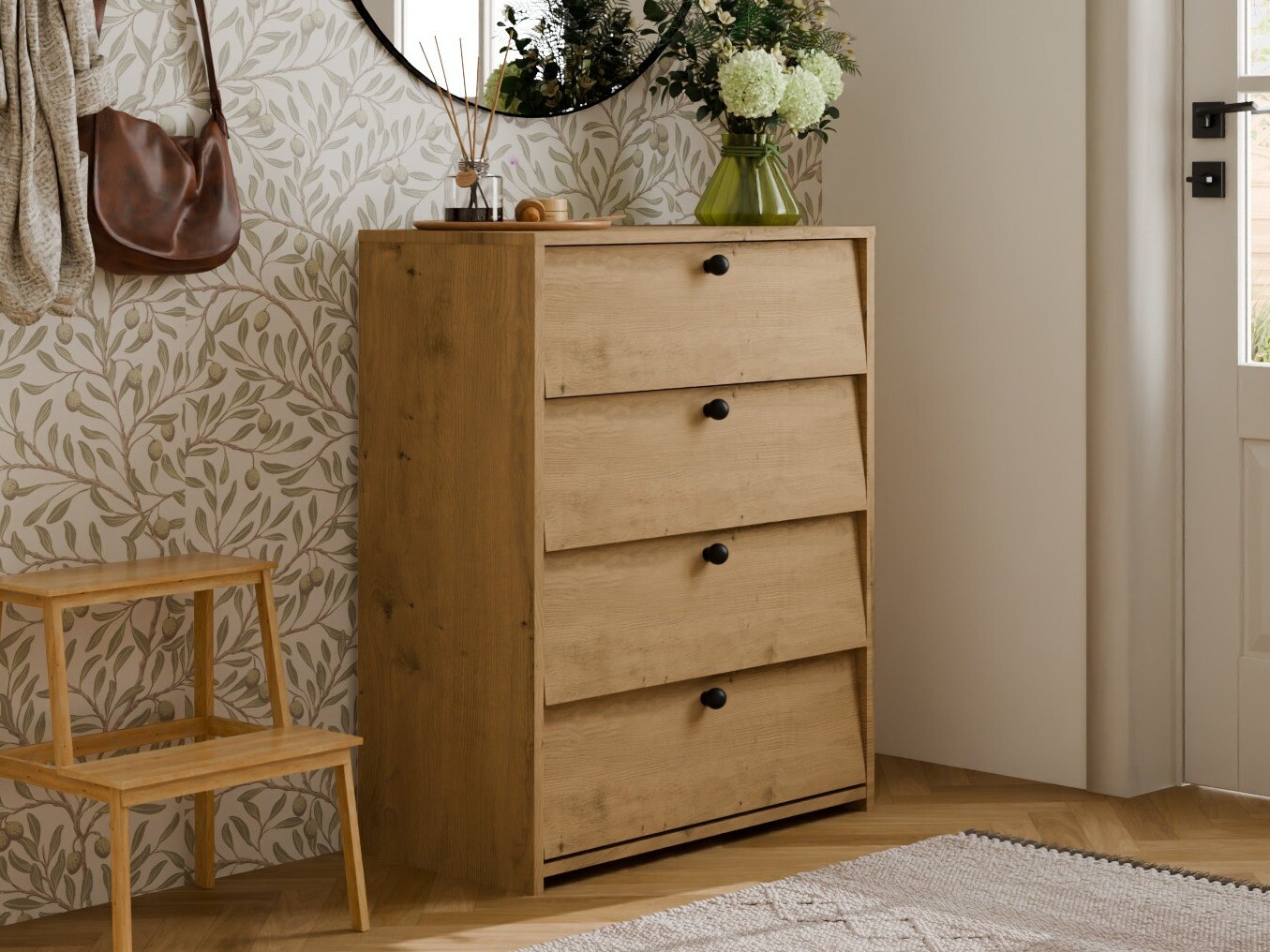 Dulap pantofi Mandeville 401 (Stejar artizan)