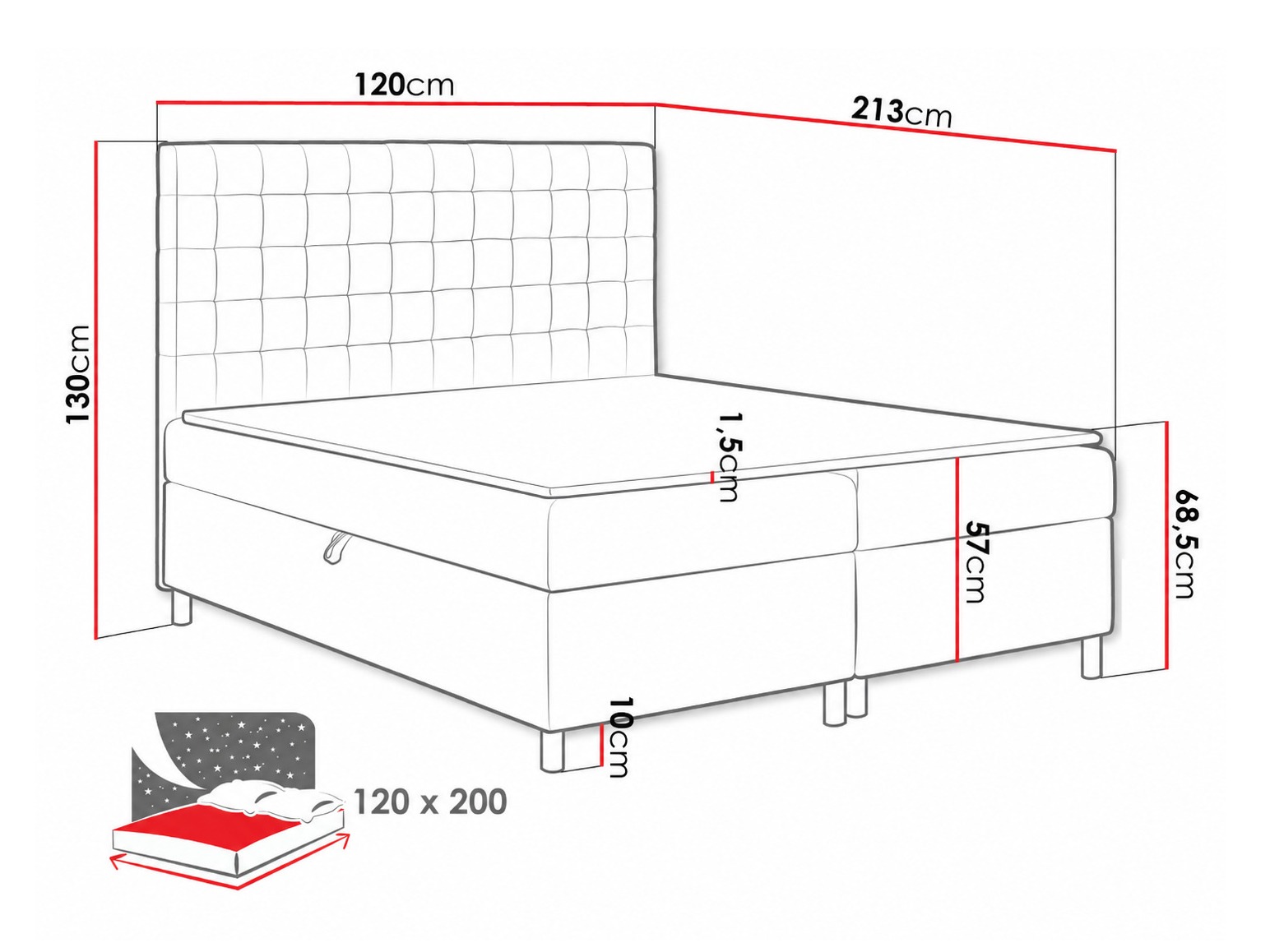 Pat boxspring Panis (Manila 37)
