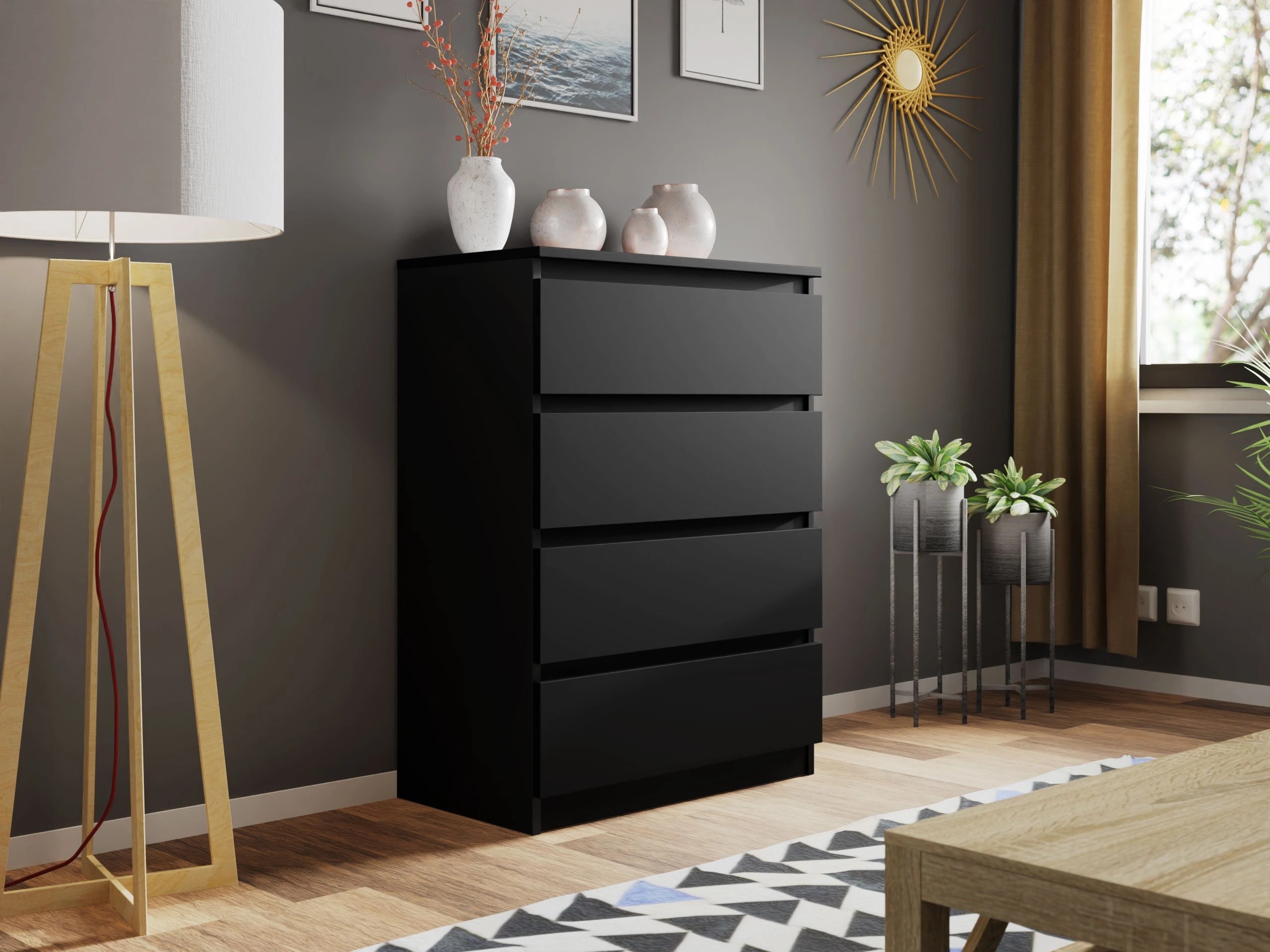 Comodă Comfivo Structor I (Negru)