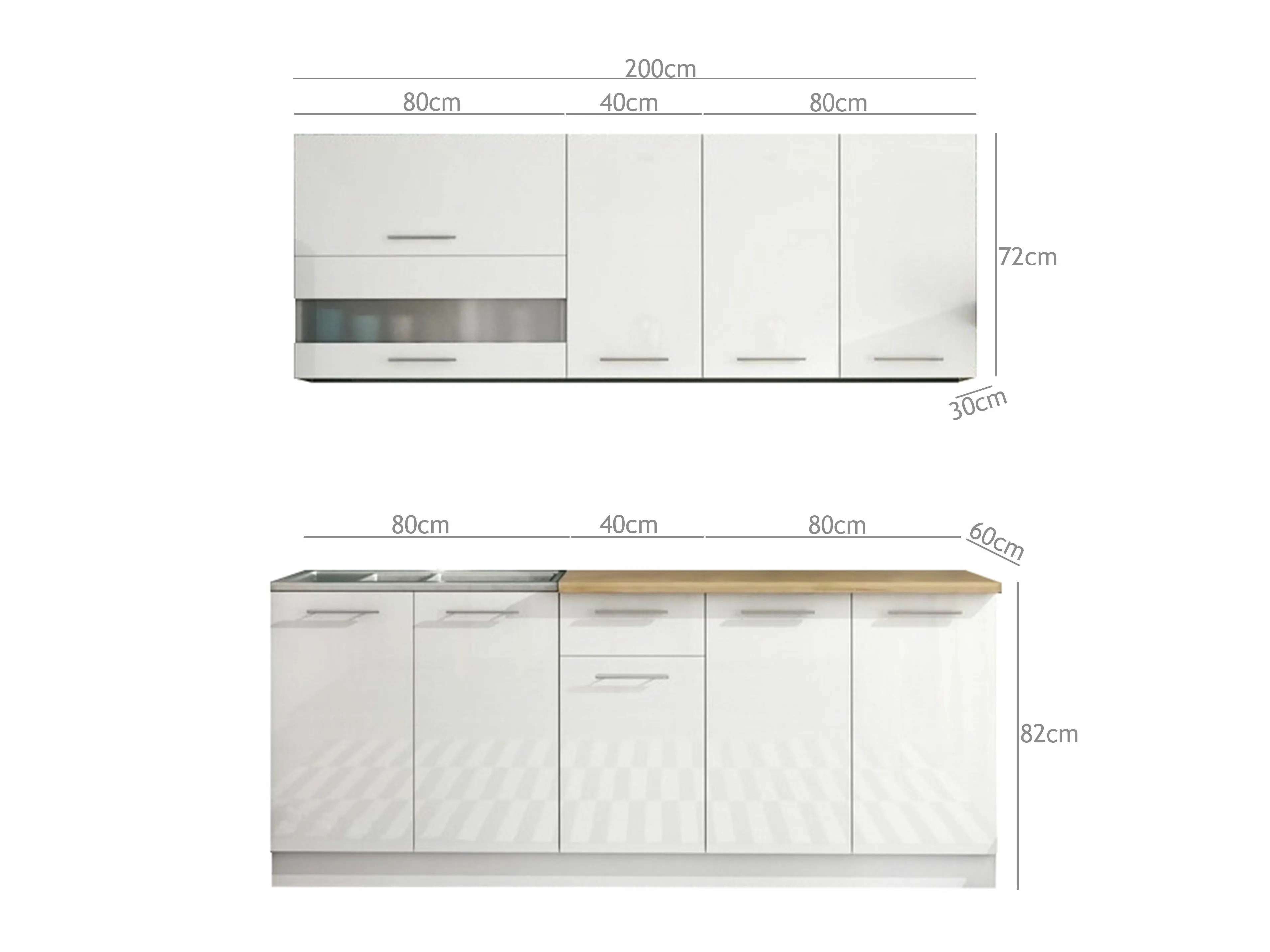 Set de bucătărie modular Tiffa Mix 102