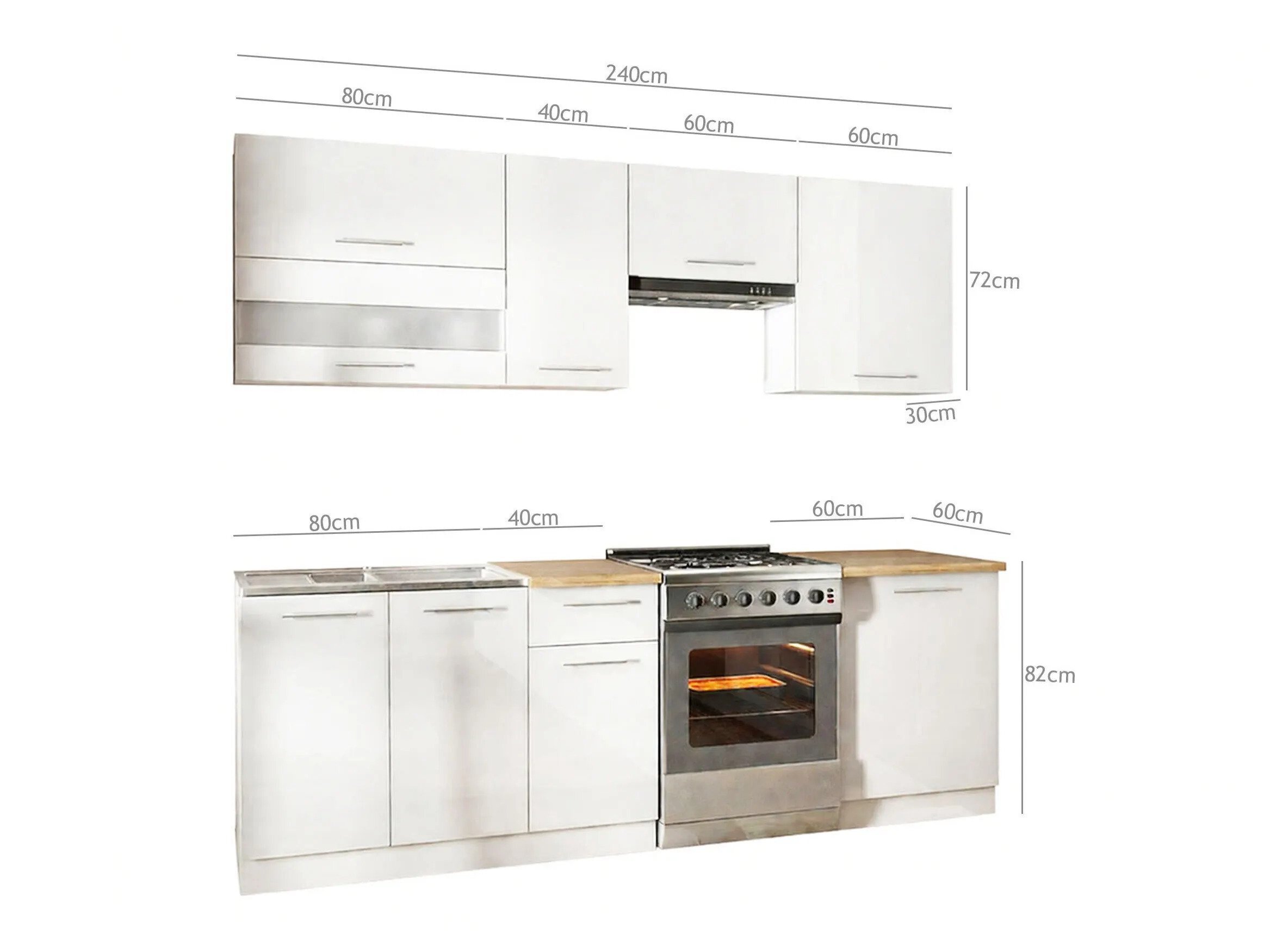 Set de bucătărie modular Tiffa Mix 106