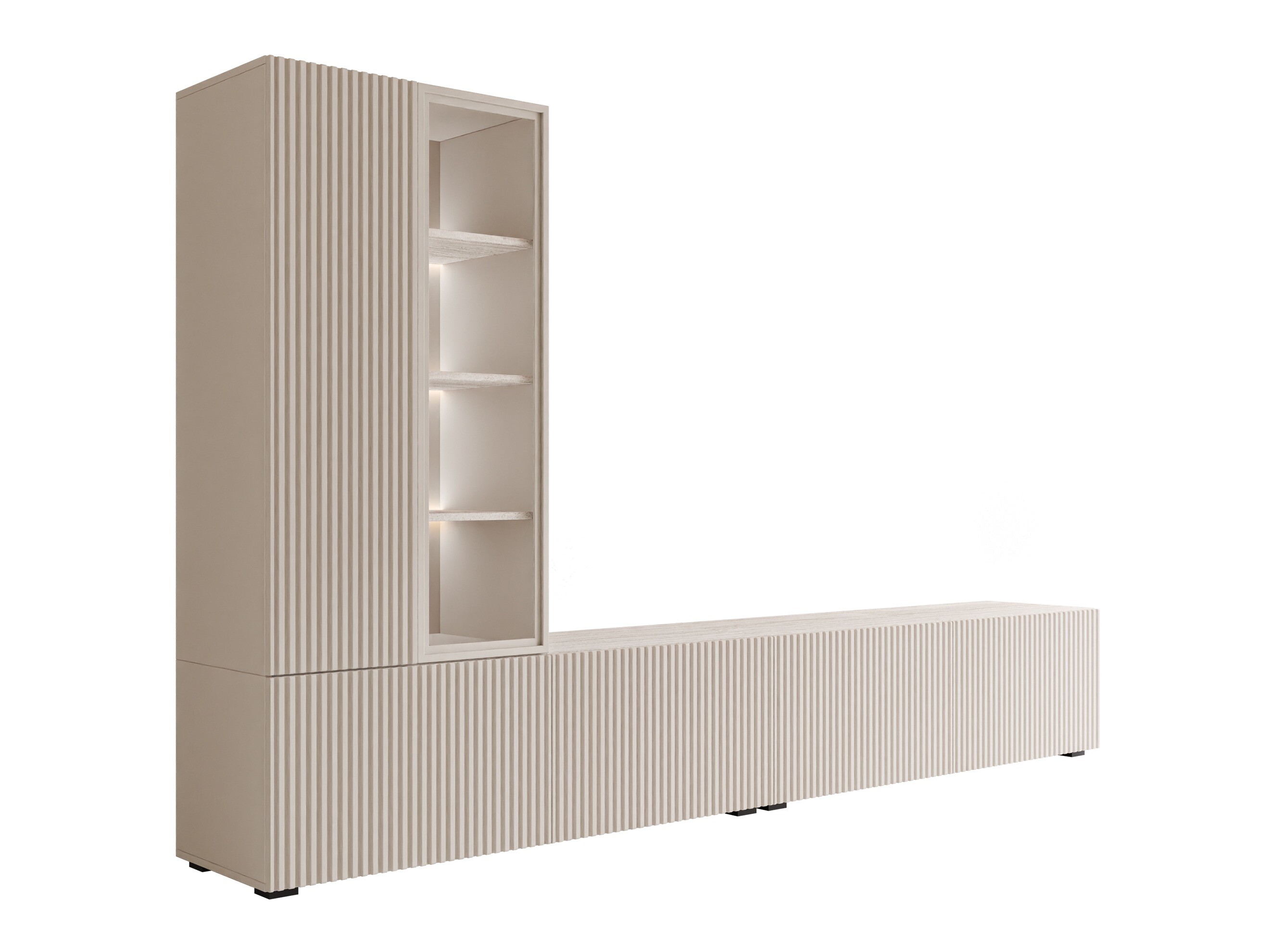 Set de living Comfivo Tutelar (Cașmir + Deschis Travertine)