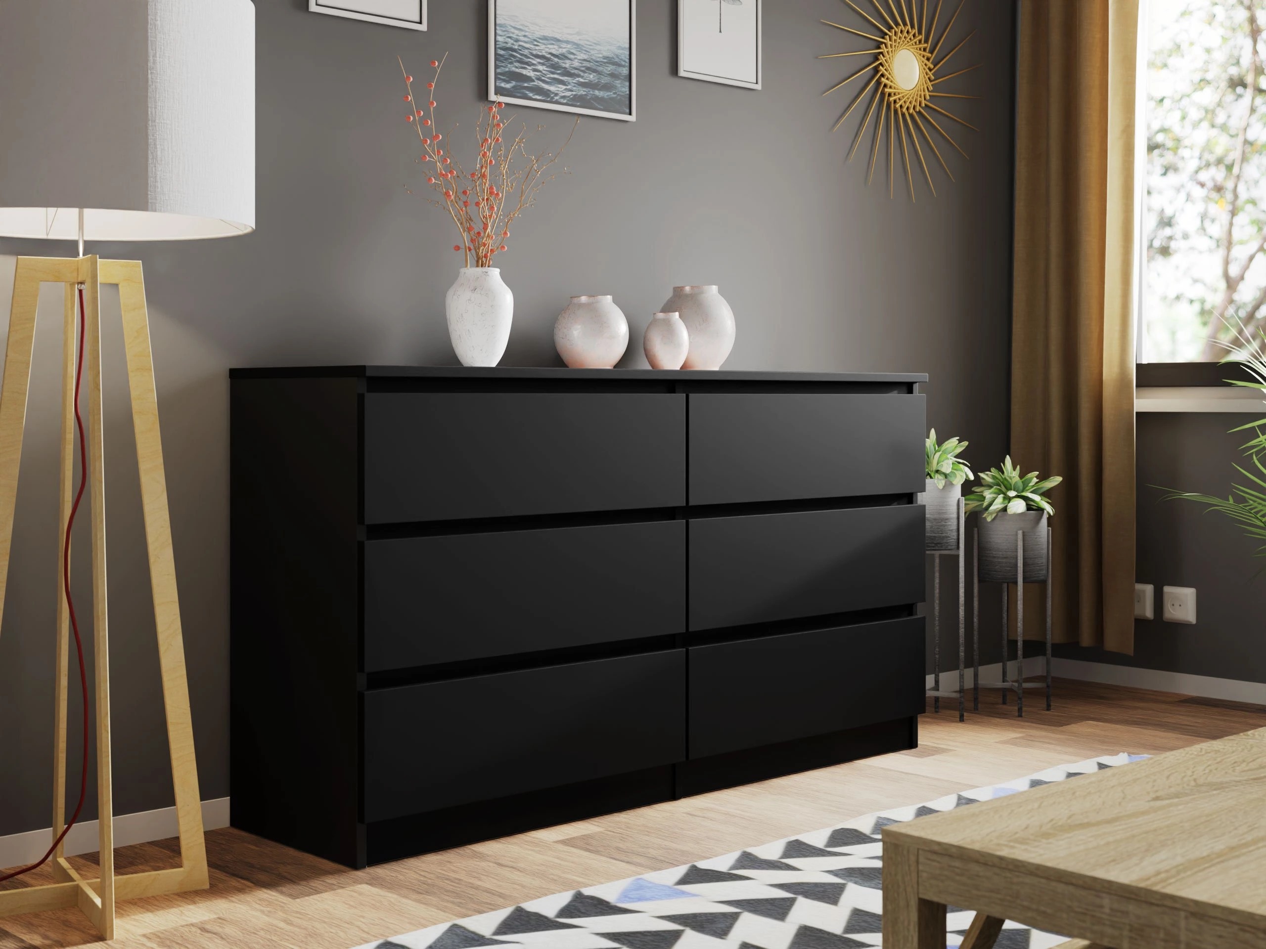 Comodă Comfivo Structor II (Negru)
