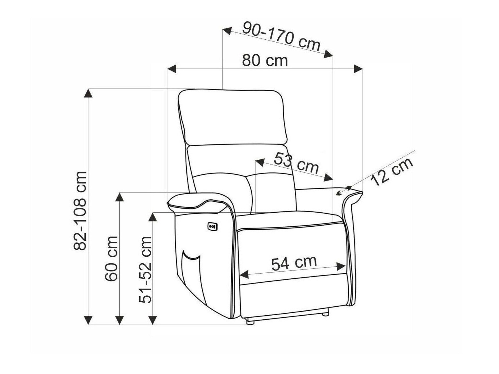 Fotoliu recliner Houston 1543 (Bluvel 14)