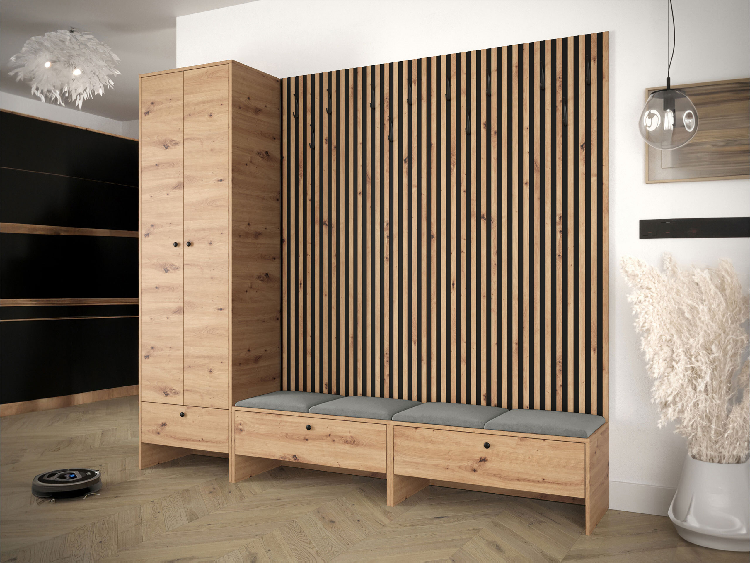 Set de hol Donio VI (Stejar artizan + Polo 894)